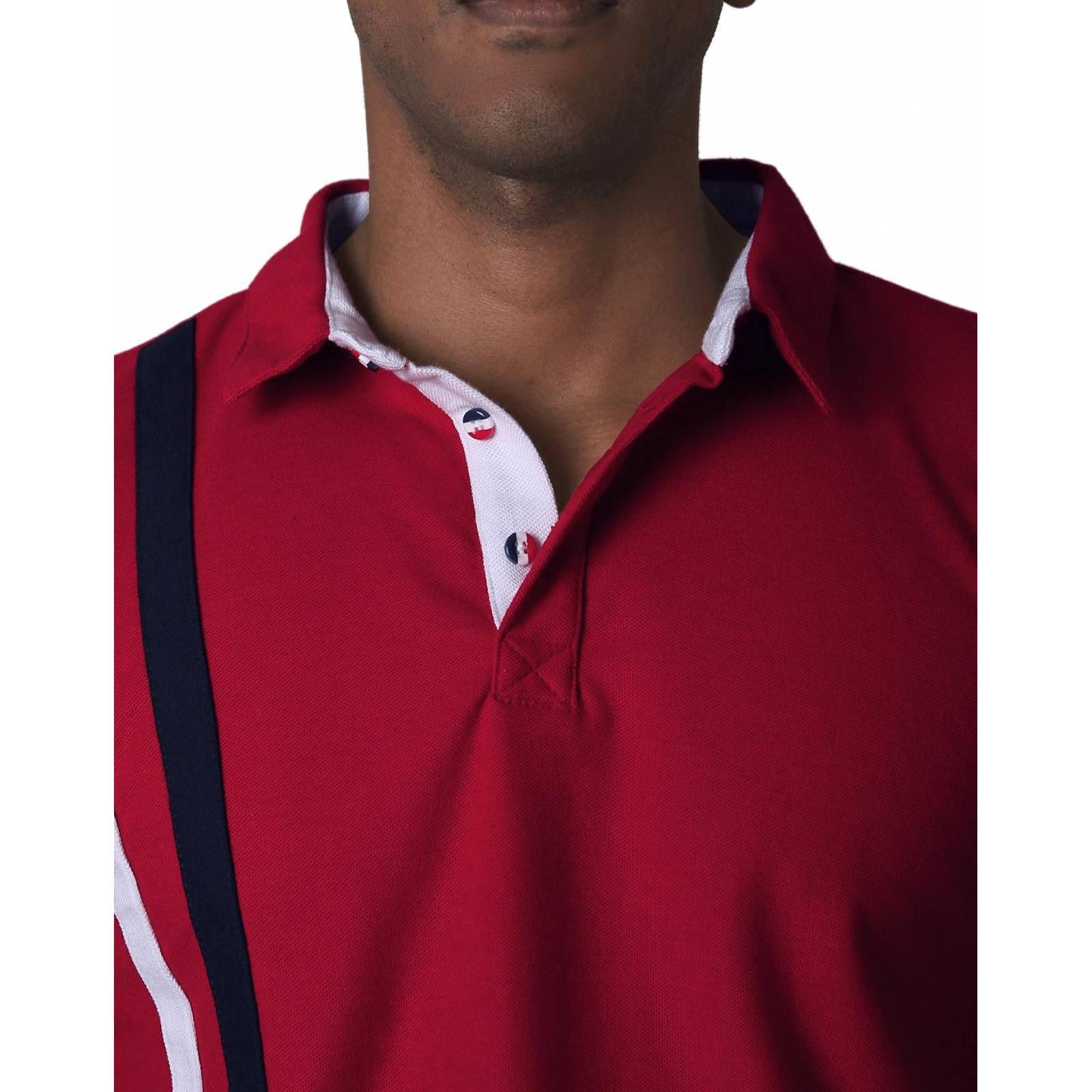 Playera Hombre Moda Polo Rojo Stfashion 71604254 