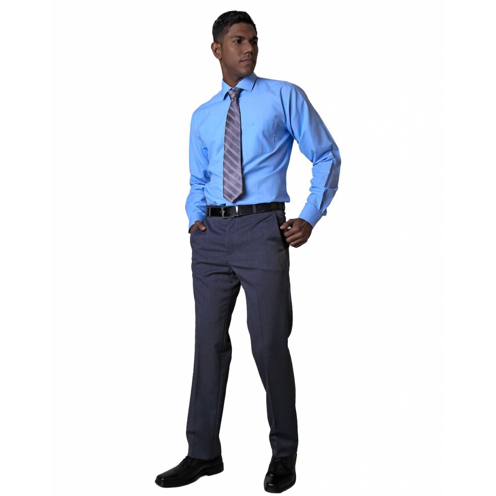 Pantalón Vestir Slim Hombre Gris Yale 66704200