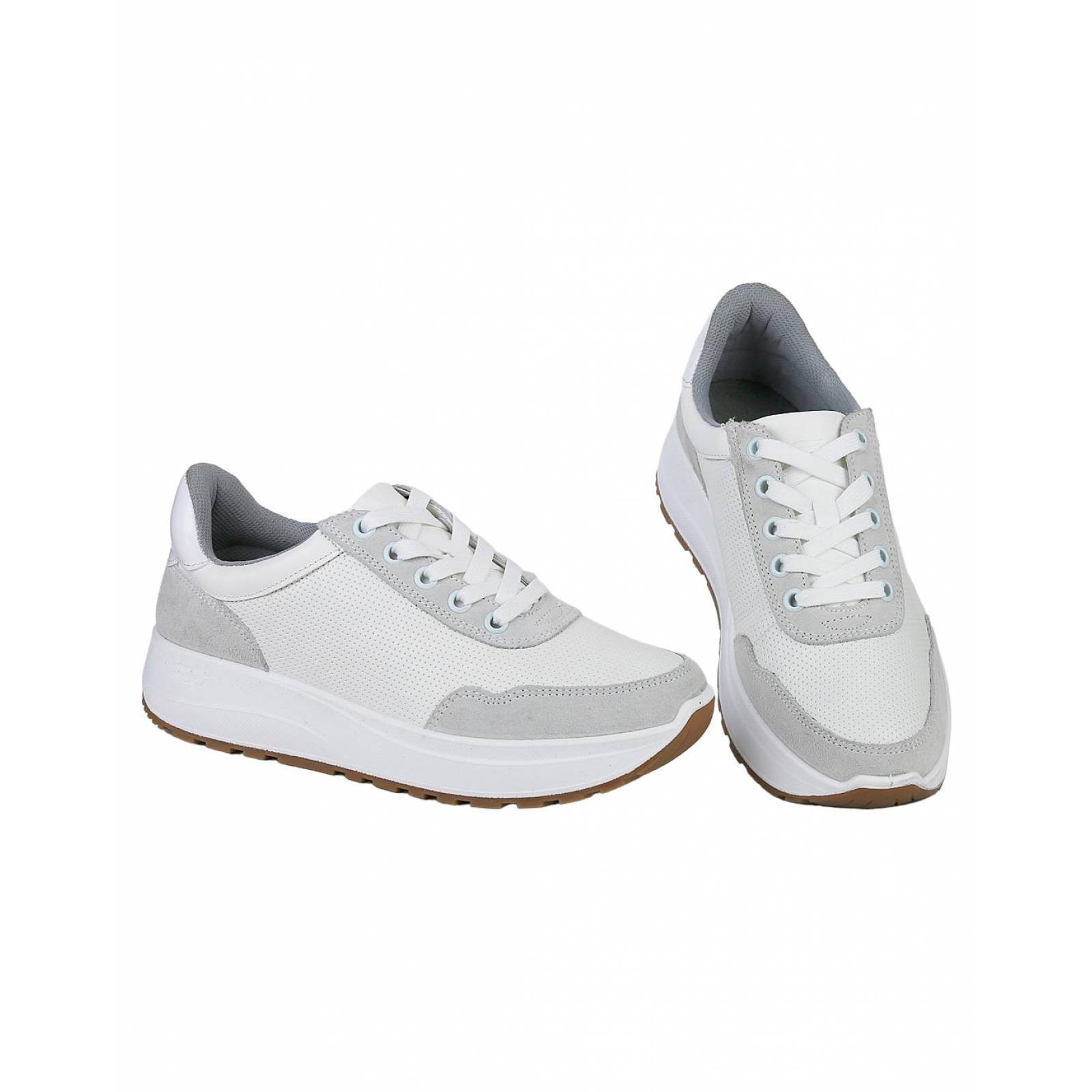 Tenis Casual Mujer Blanco Textil Flexi 02503740