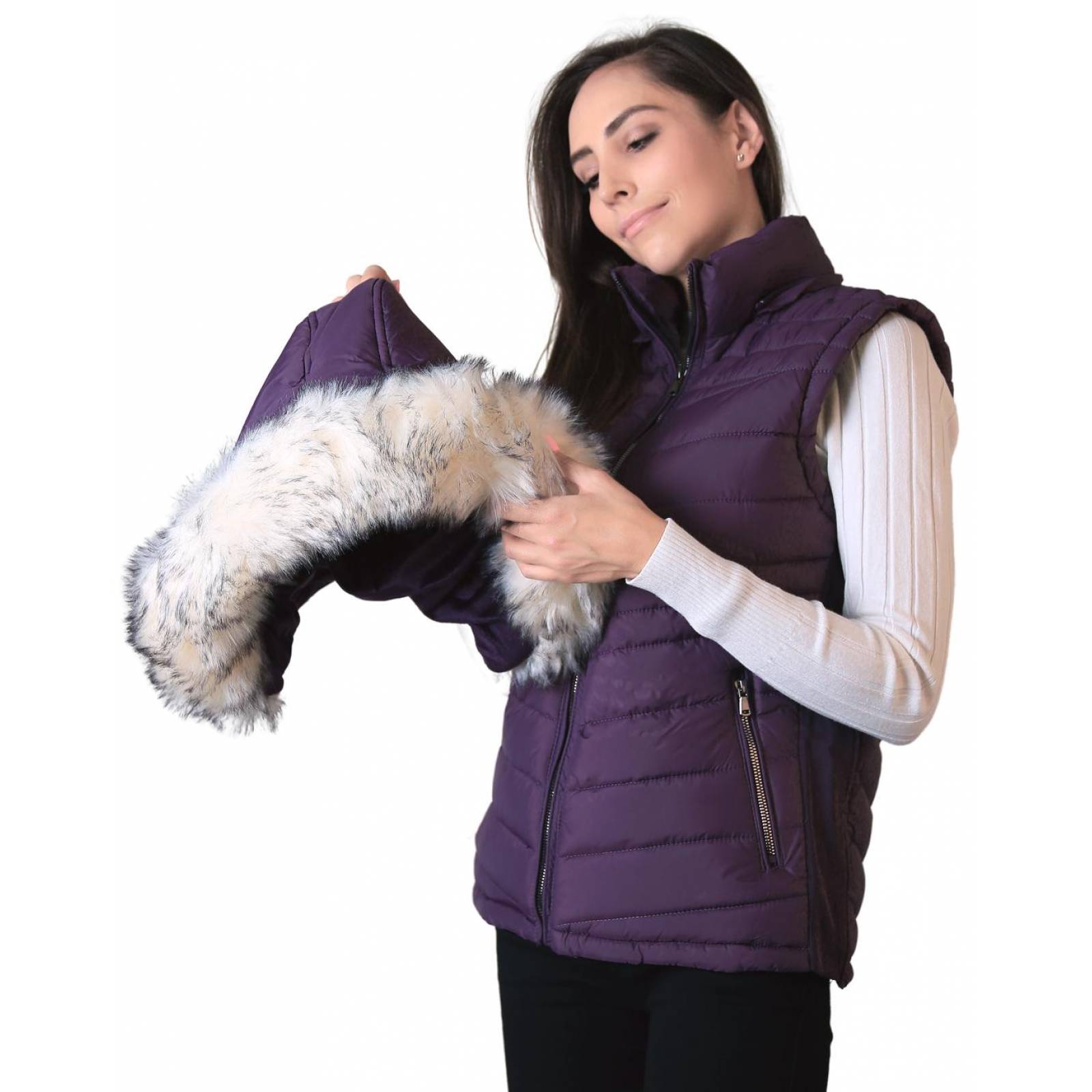 Chaleco Mujer Morado Salvaje Tentación 50704485 