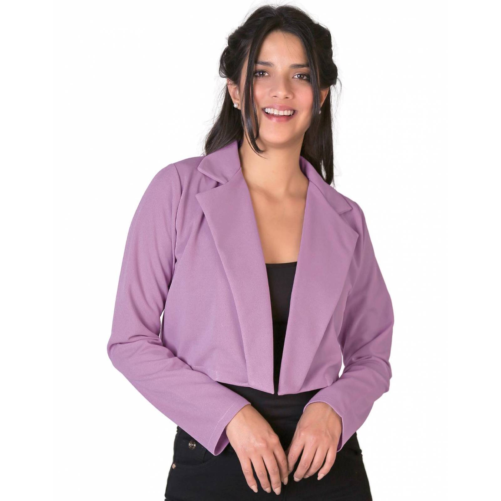 Saco Formal Blazer Mujer Morado Stfashion 52404240 