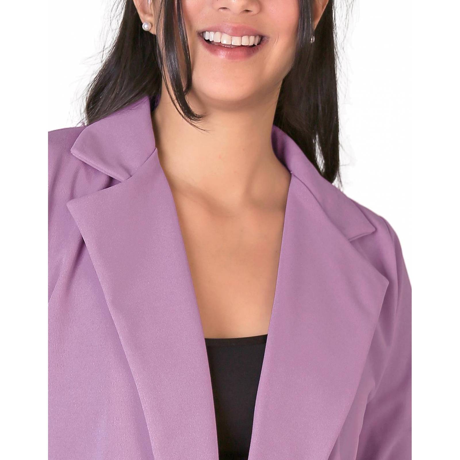 Saco Formal Blazer Mujer Morado Stfashion 52404240 