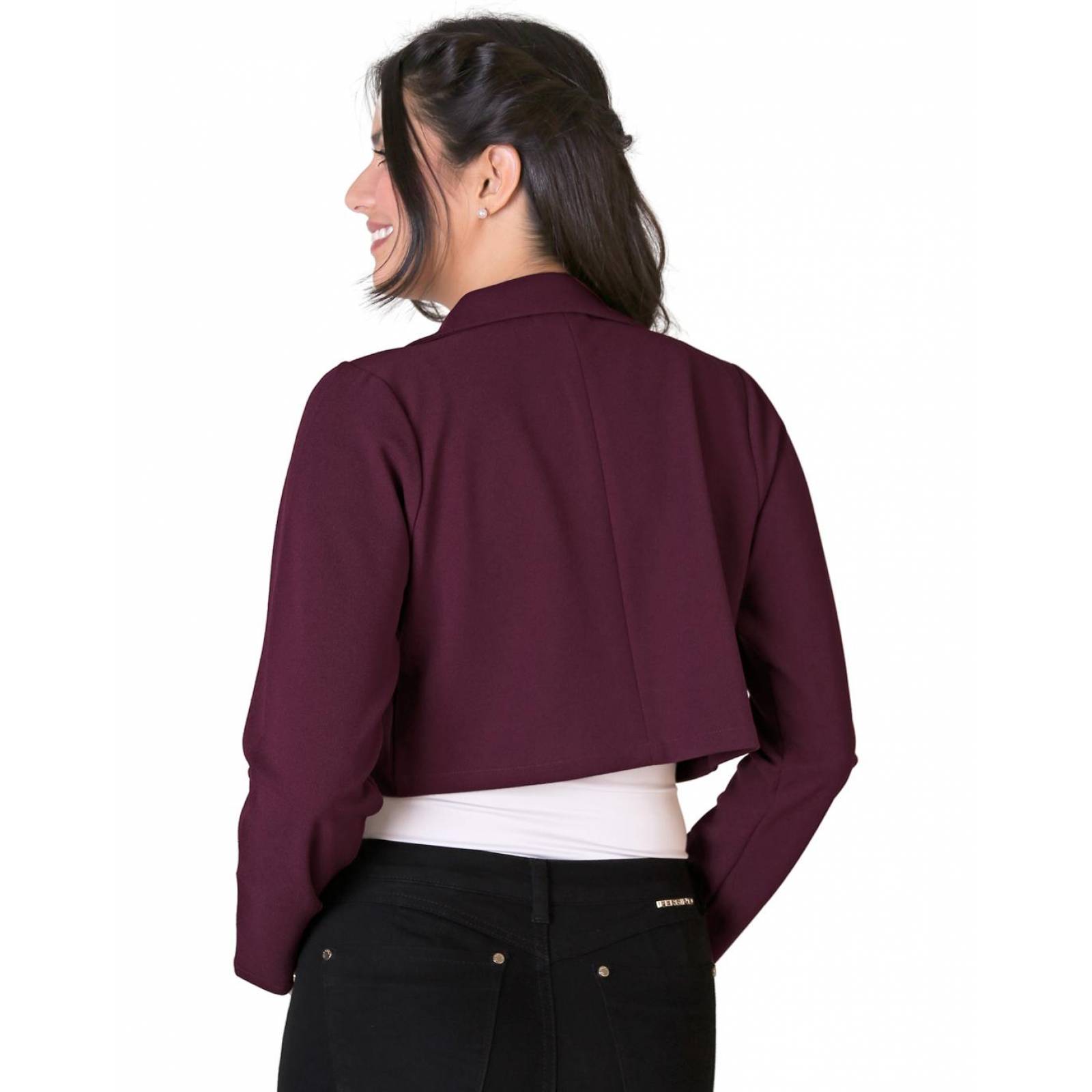 Saco Formal Blazer Mujer Vino Stfashion 52404242 