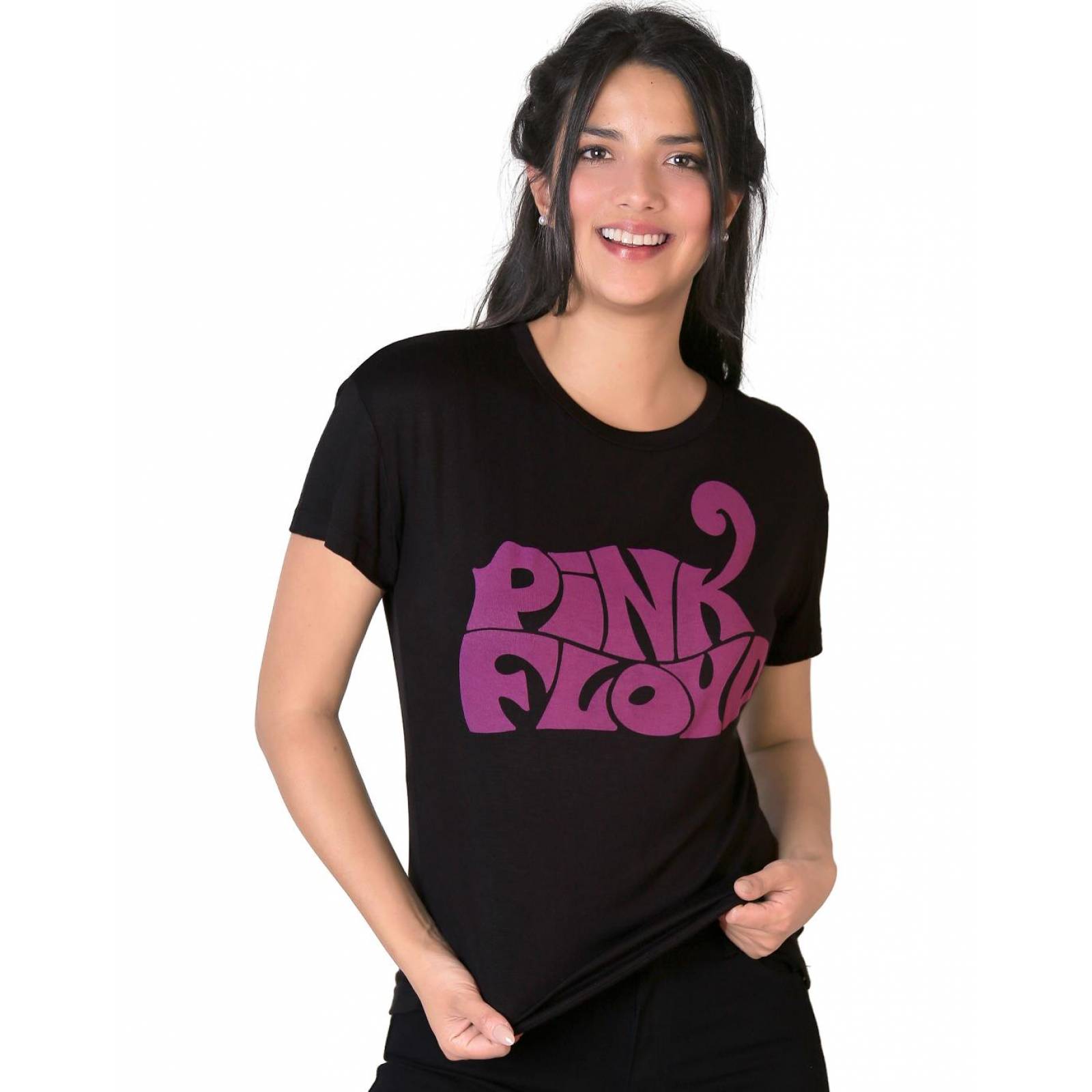 Playera Pink Floyd Moda Camiseta Mujer Negro Toxic 51604406