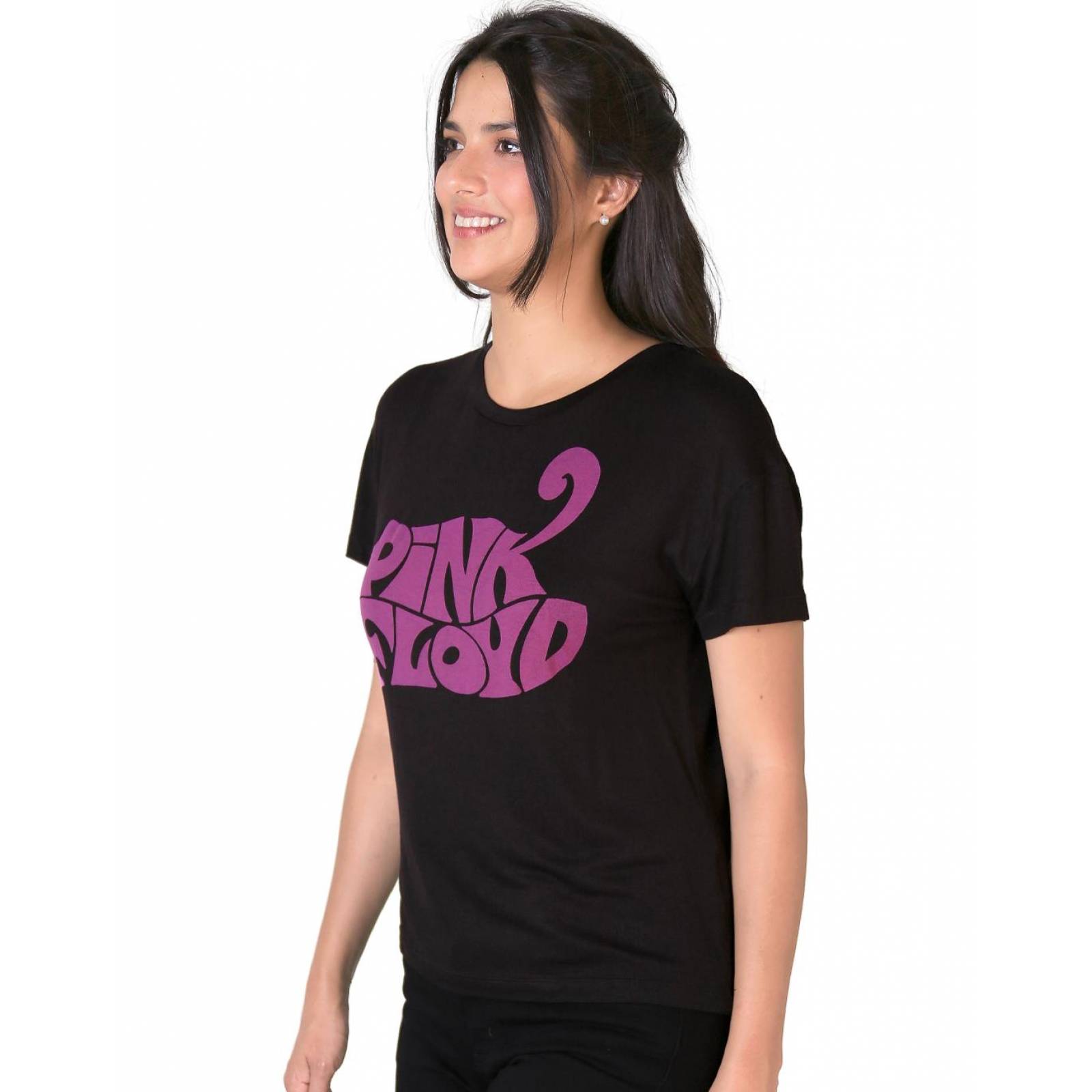 Playera Pink Floyd Moda Camiseta Mujer Negro Toxic 51604406