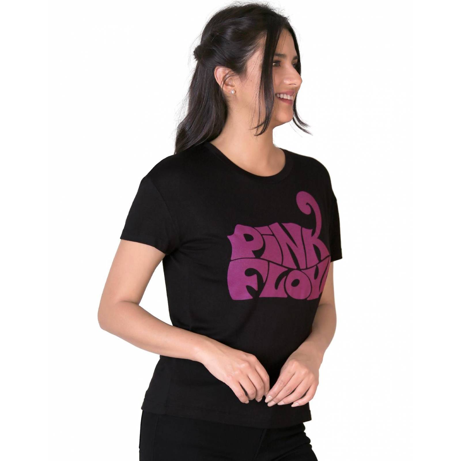 Playera Pink Floyd Moda Camiseta Mujer Negro Toxic 51604406