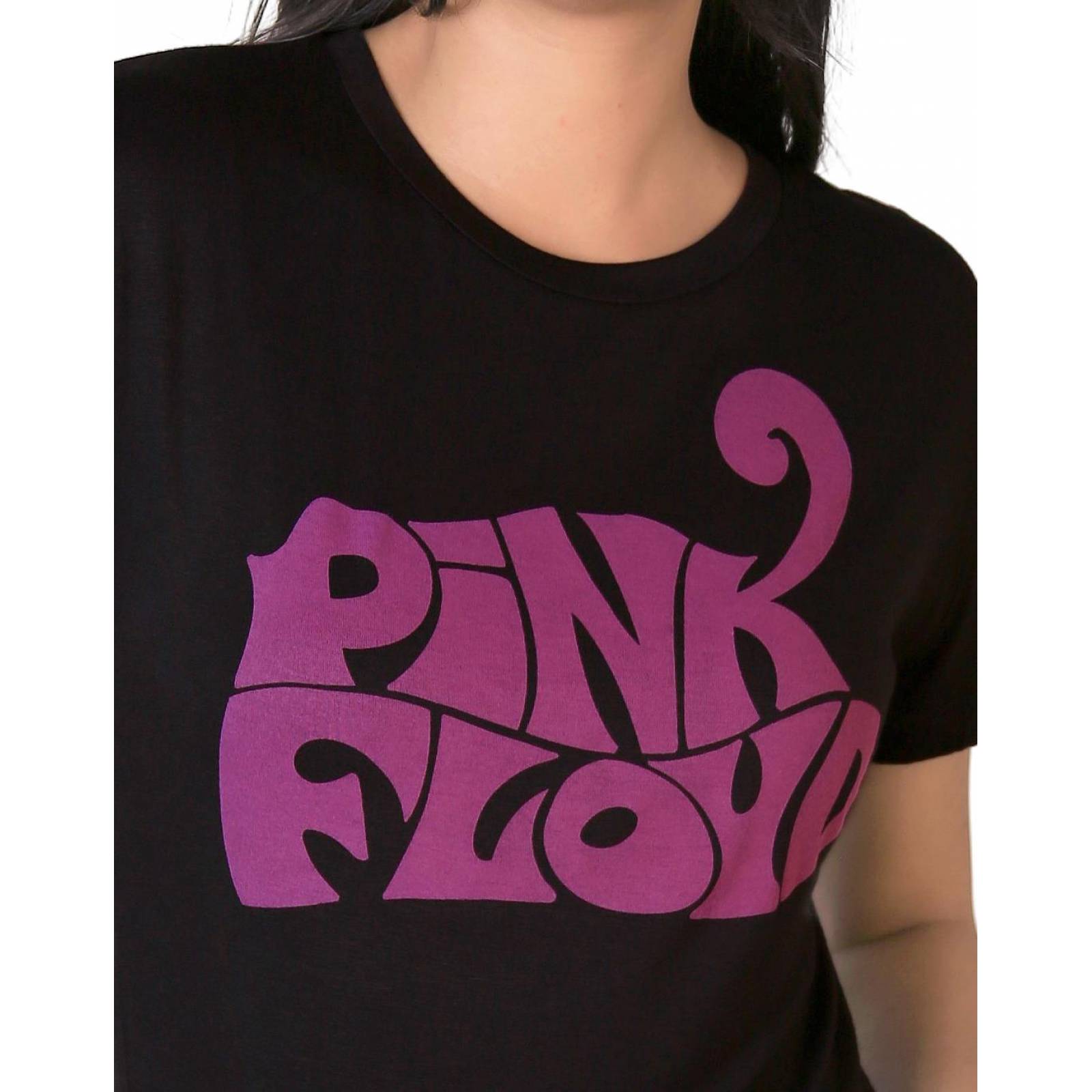 Playera Pink Floyd Moda Camiseta Mujer Negro Toxic 51604406