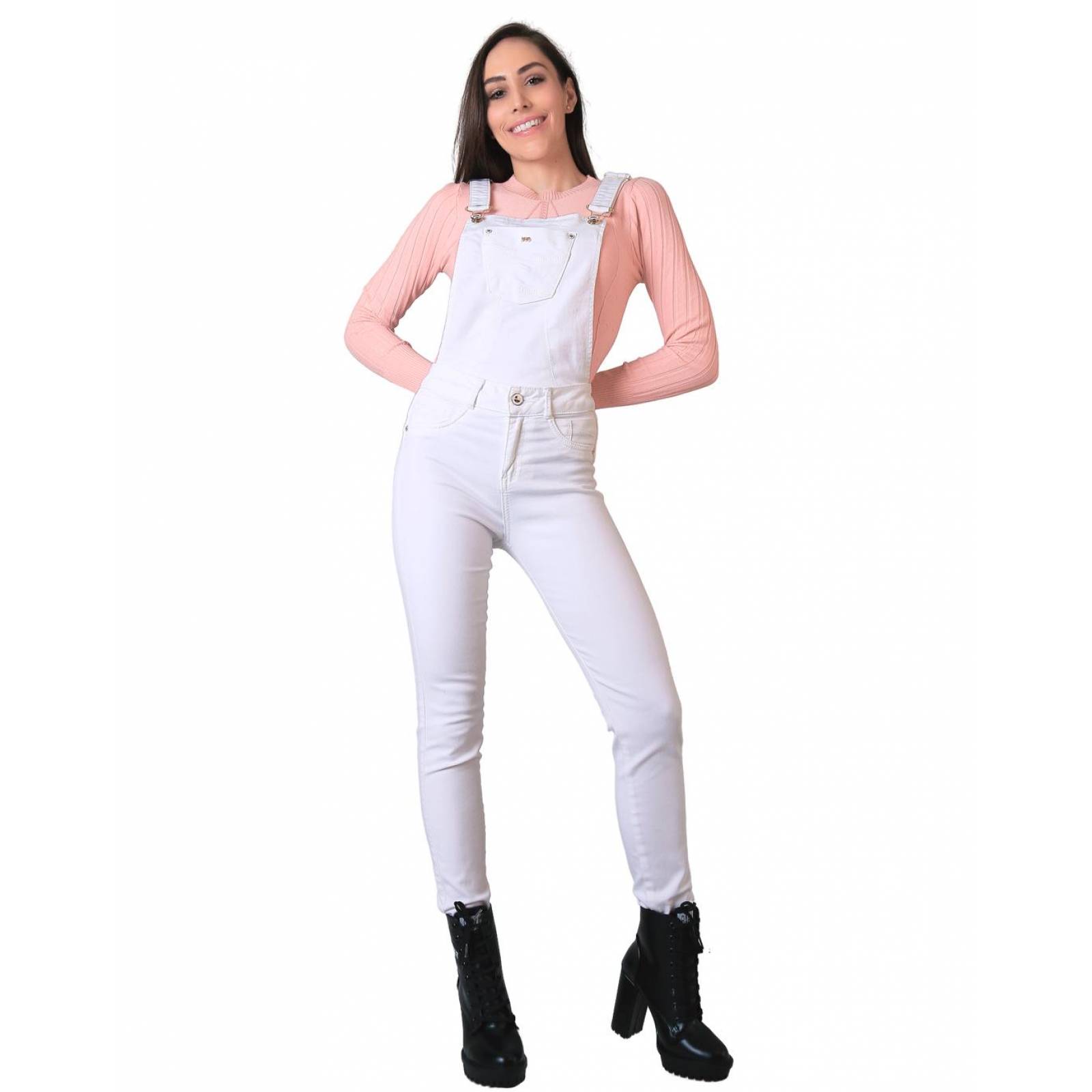 Overol Casual Mujer Blanco Fergino 52904400 
