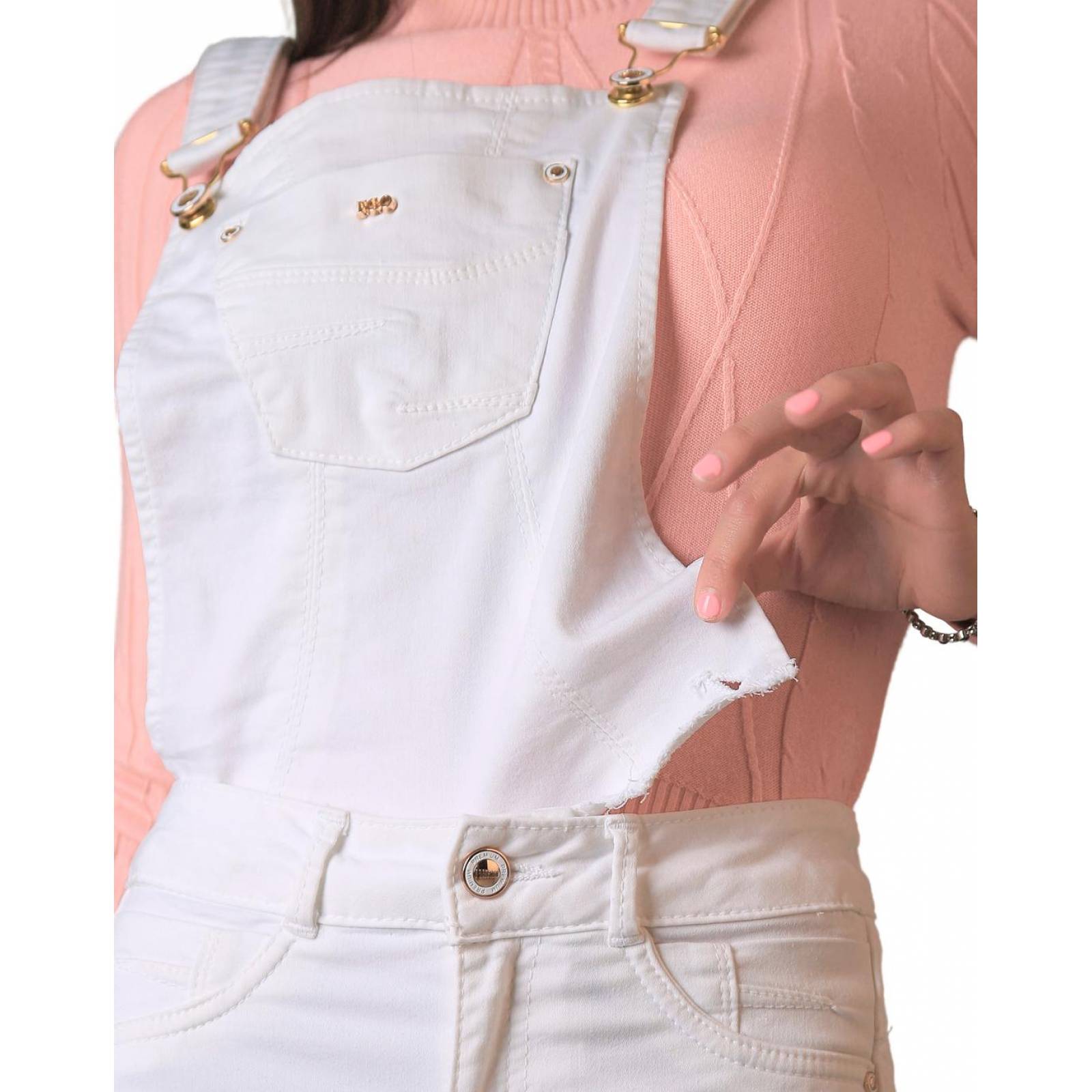 Overol Casual Mujer Blanco Fergino 52904400 