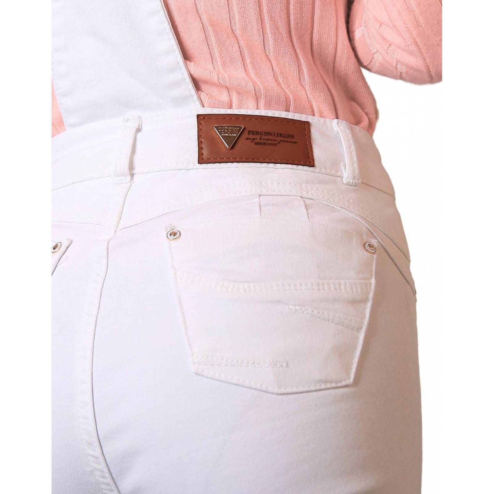 Overol Casual Mujer Blanco Fergino 52904400 