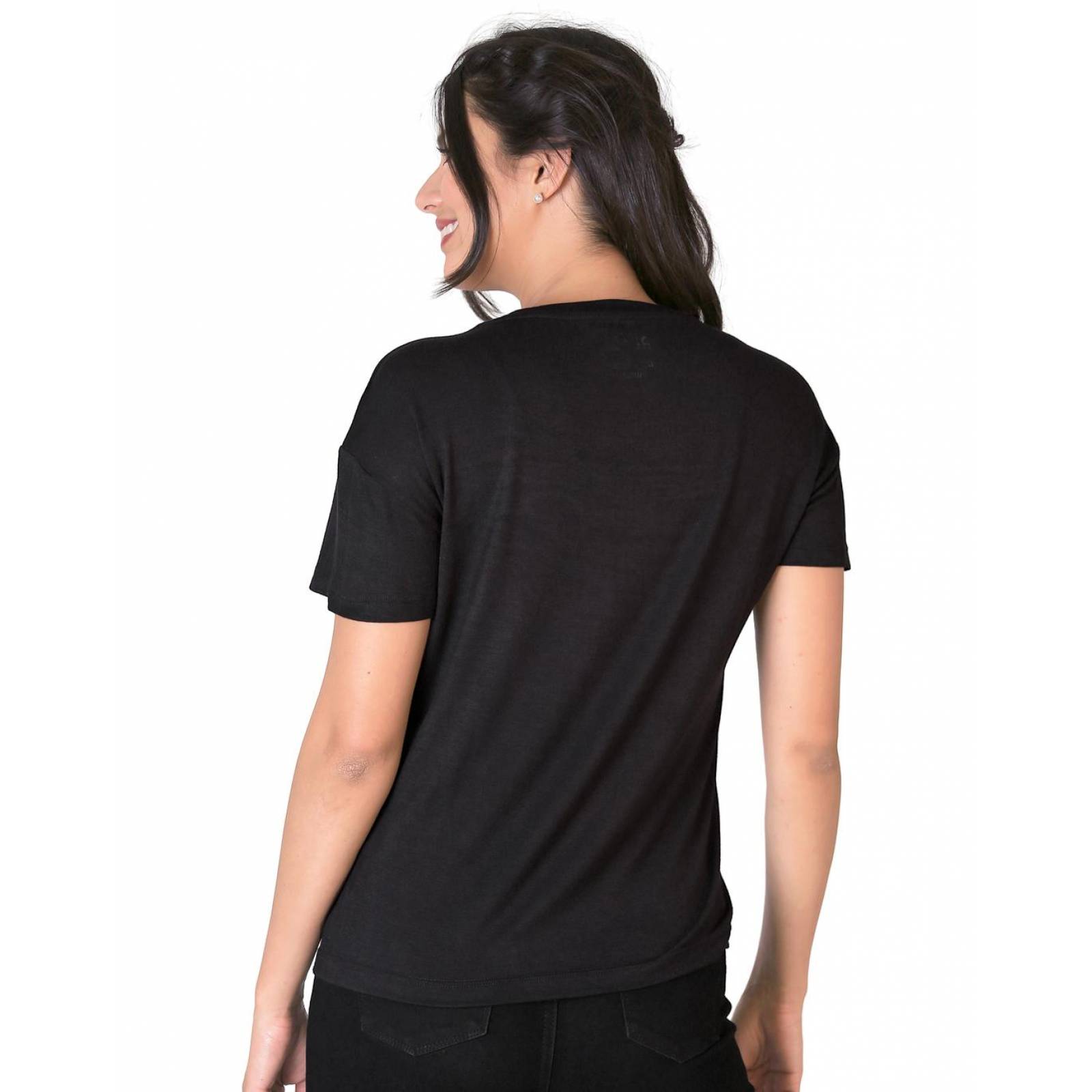 Playera Ac/Dc Moda Camiseta Mujer Negro Toxic 51604404