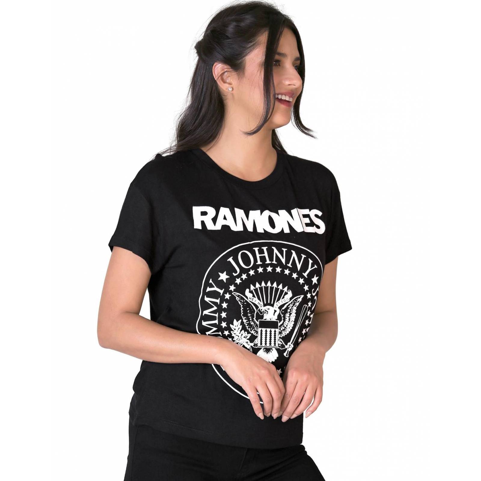 Playera Ramones Moda Camiseta Mujer Negro Toxic 51604401 