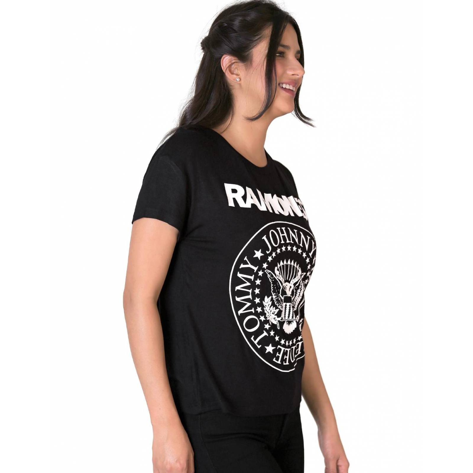 Playera Ramones Moda Camiseta Mujer Negro Toxic 51604401 