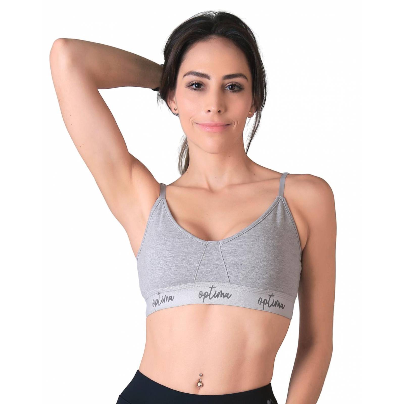 Top Mujer Básico Gris Optima 56503828 