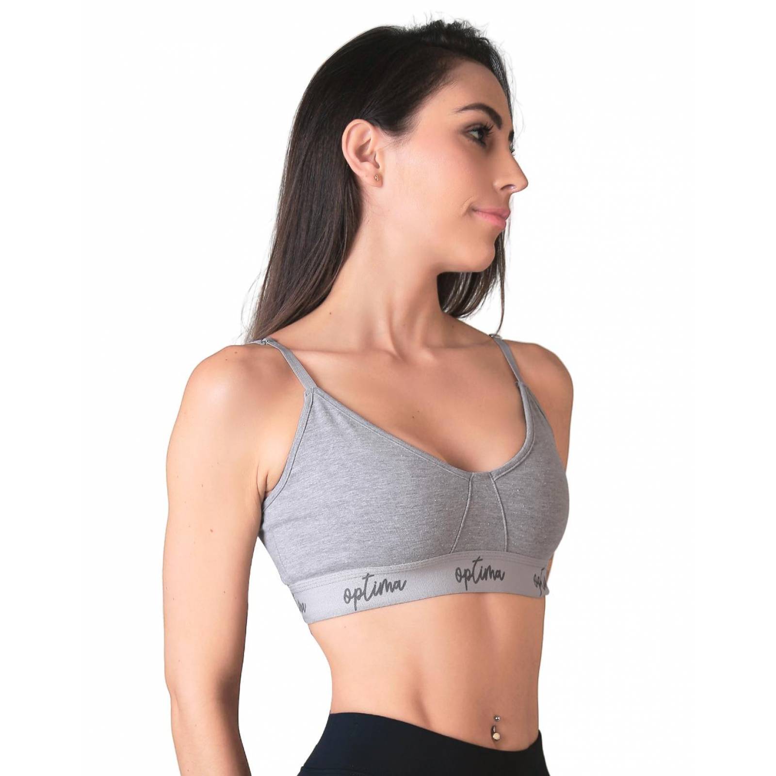 Top Mujer Básico Gris Optima 56503828 