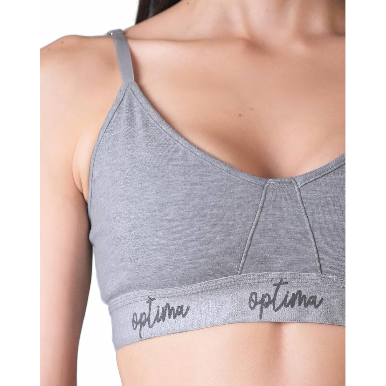 Top Mujer Básico Gris Optima 56503828 