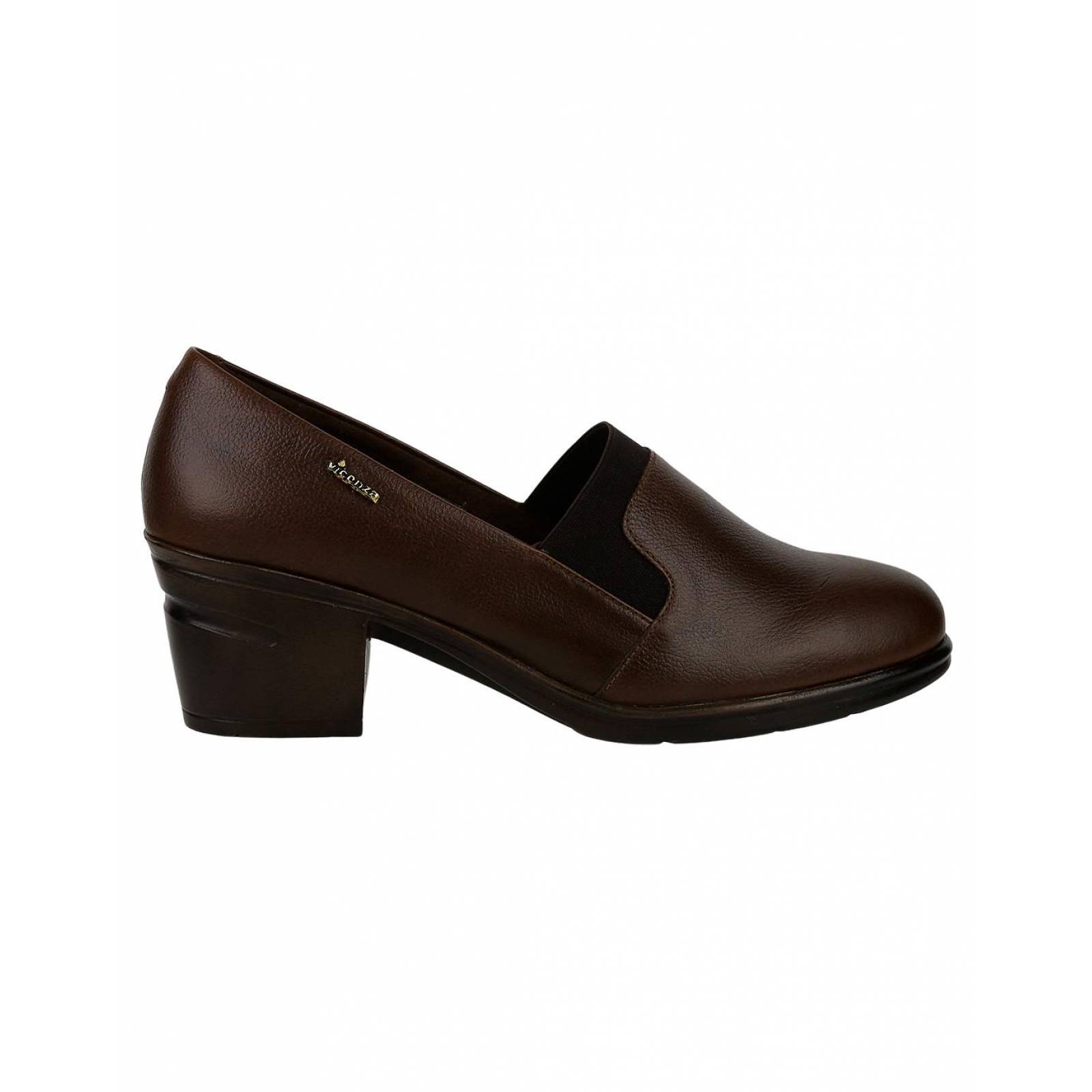 Zapatilla Tacon Mujer Café Piel Vicenza 09503701 