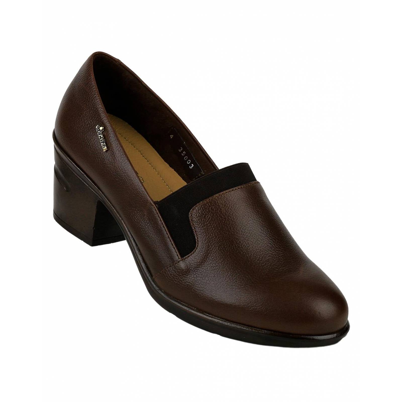 Zapatilla Tacon Mujer Café Piel Vicenza 09503701 