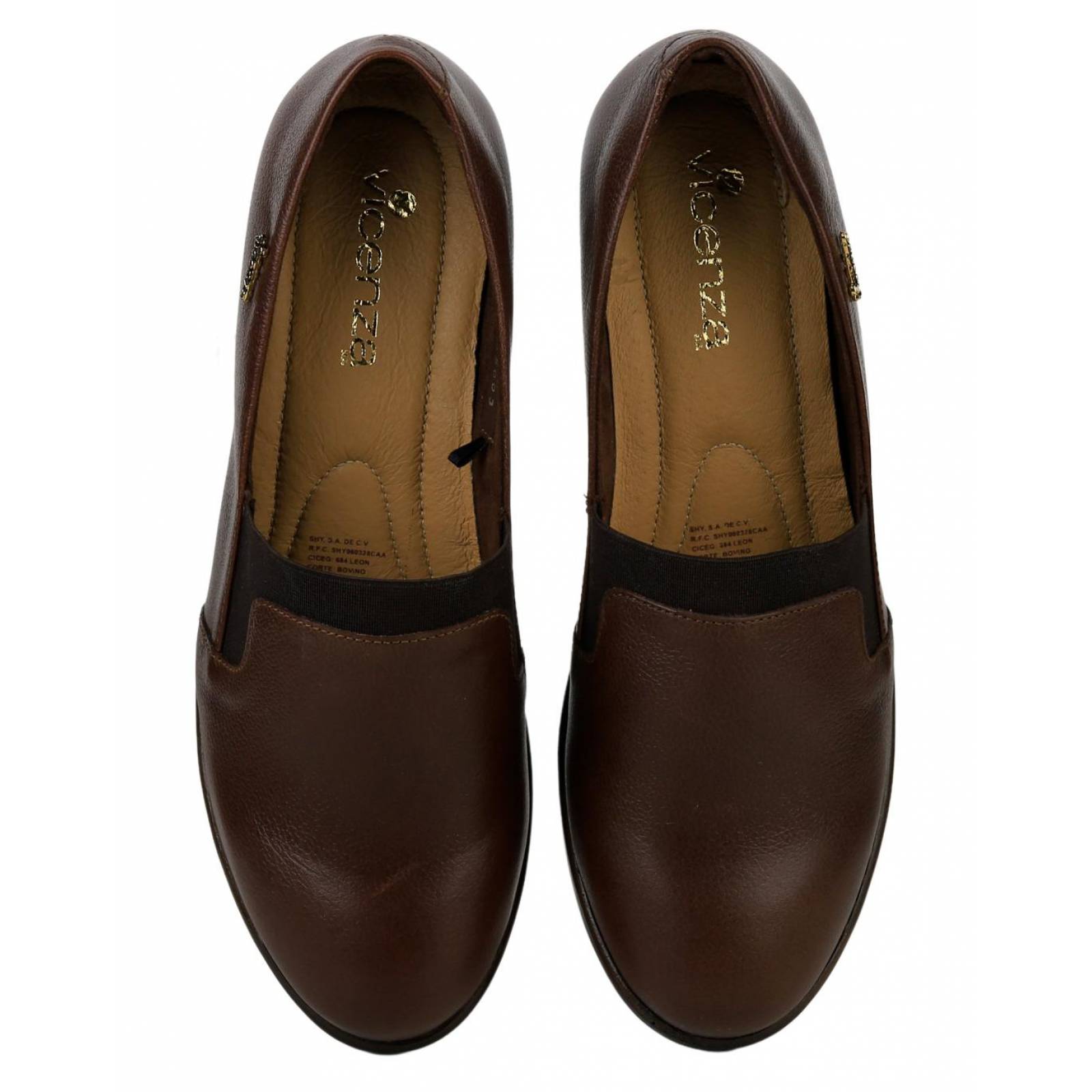 Zapatilla Tacon Mujer Café Piel Vicenza 09503701 