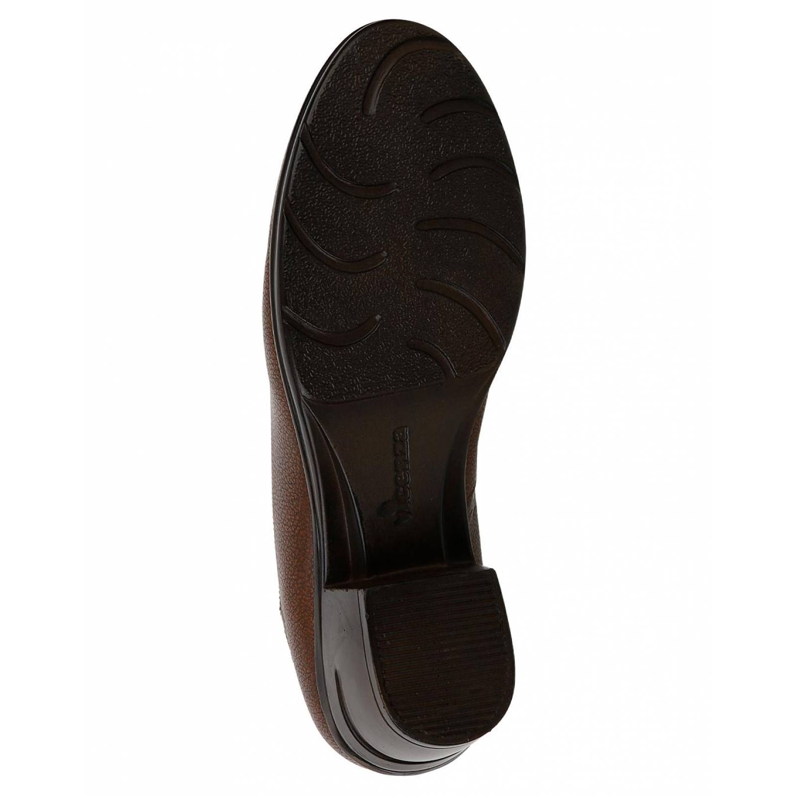 Zapatilla Confort Tacon Mujer Café Piel Vicenza 09503702 
