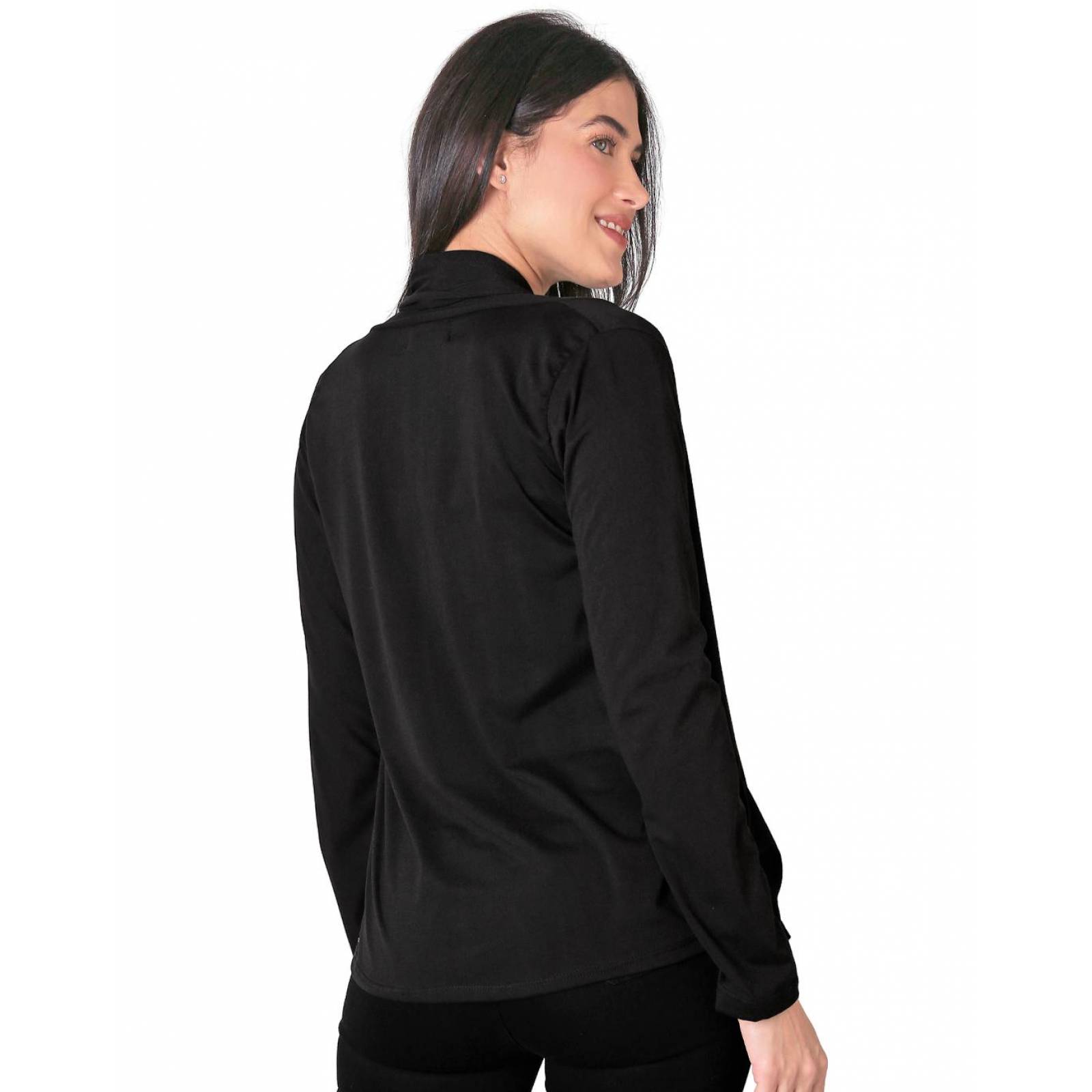Saco Casual Cardigan Mujer Negro Stfashion 50004287 