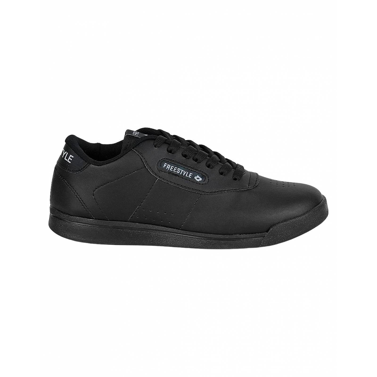 Tenis Moda Piso Mujer Negro Tacto Piel Stfashion 10803704 