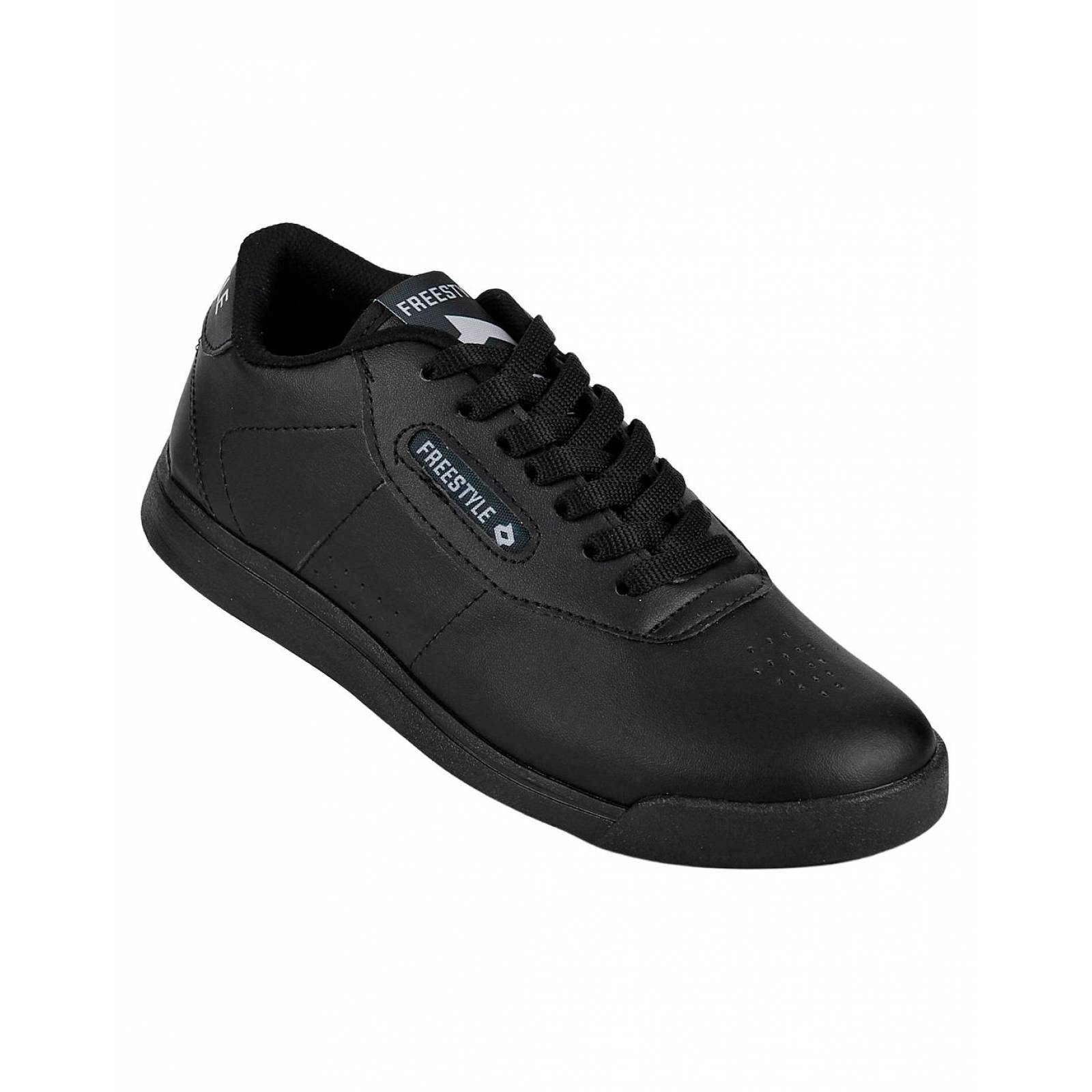Tenis Moda Piso Mujer Negro Tacto Piel Stfashion 10803704 