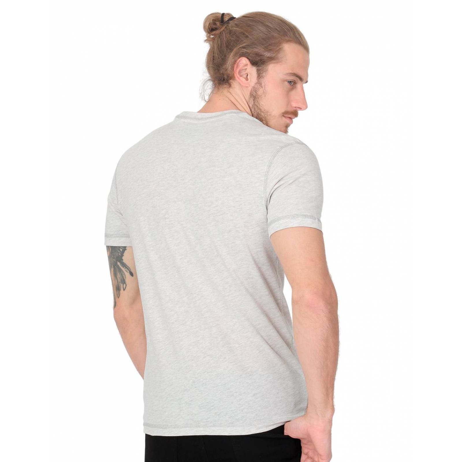 Playera Hombre Básico Camiseta Blanco Silver Plate 60203613 