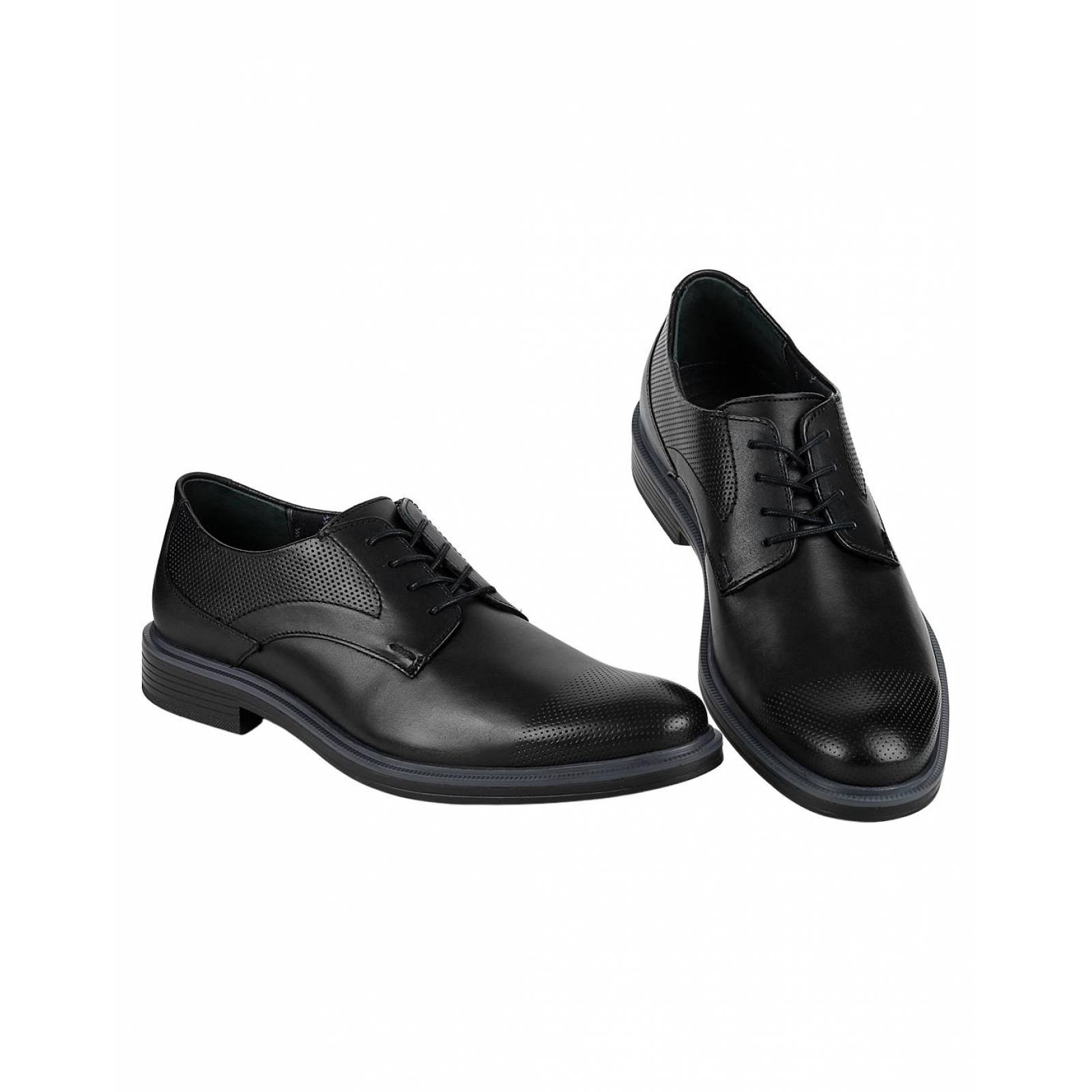 Zapato Hombre Oxford Vestir Oxford Negro Piel Flexi 02503721