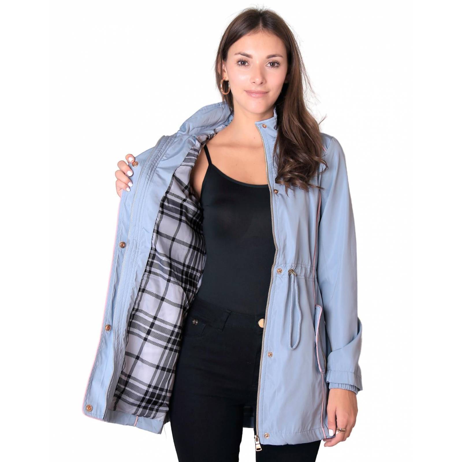 Chamarra Mujer Azul Roosevelt 50104484 