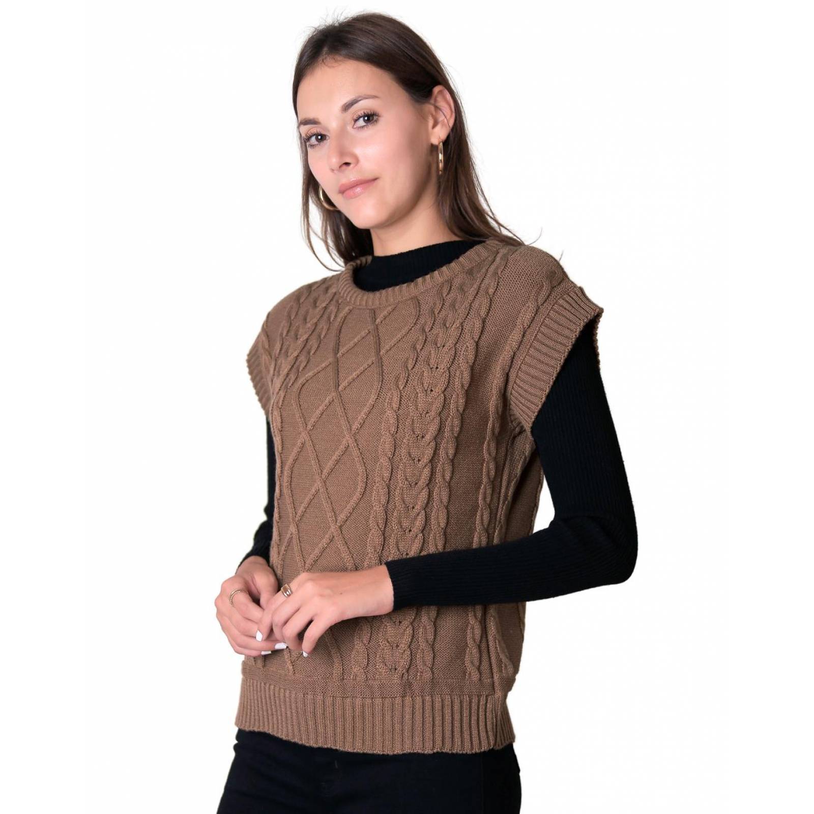Chaleco Mujer Café Stfashion 71704410 