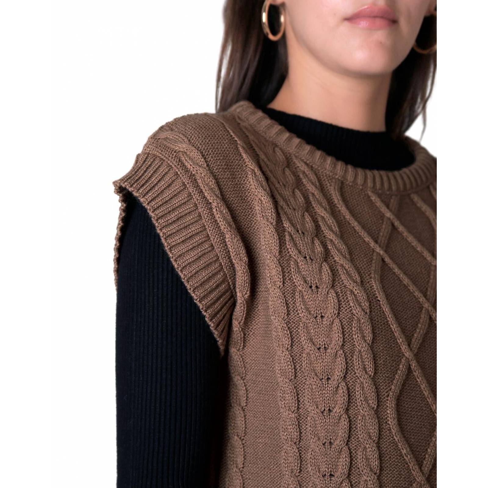 Chaleco Mujer Café Stfashion 71704410 