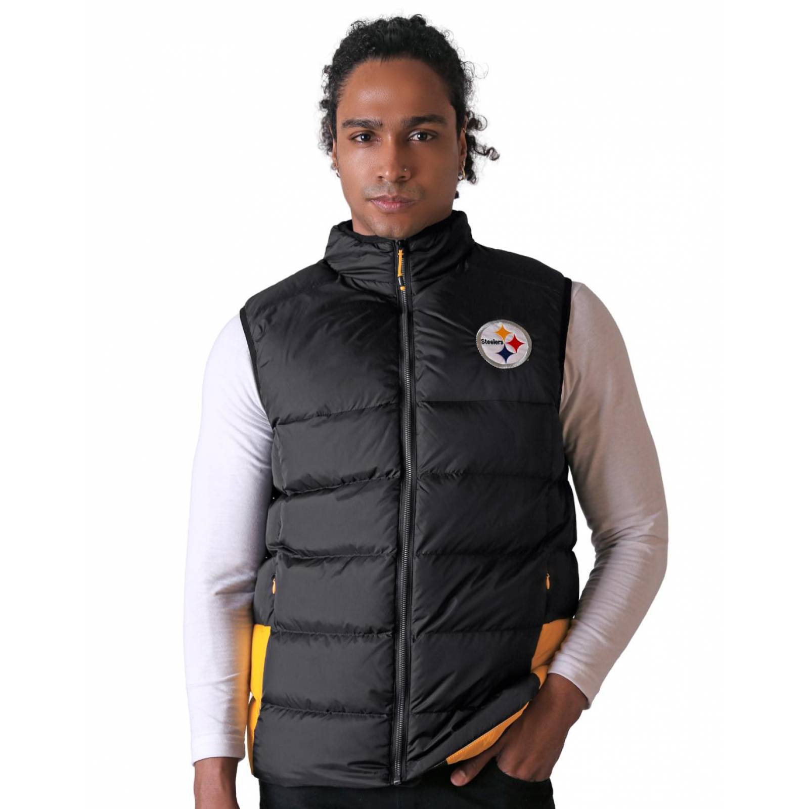 Chaleco NFL Hombre Negro Steelers 100%Original 78804401