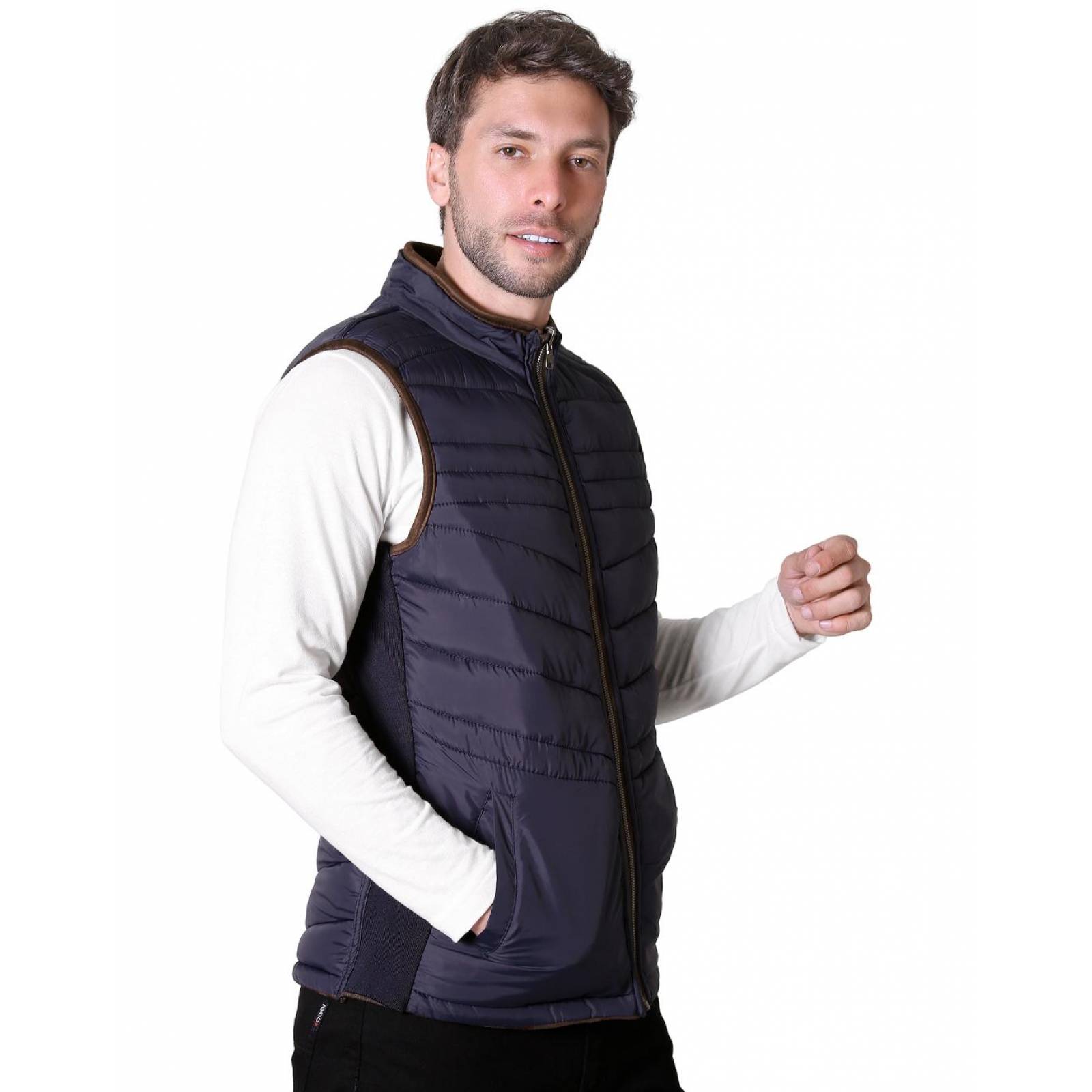 Chaleco Reversible Hombre Café Salvaje Tentación 50704434 