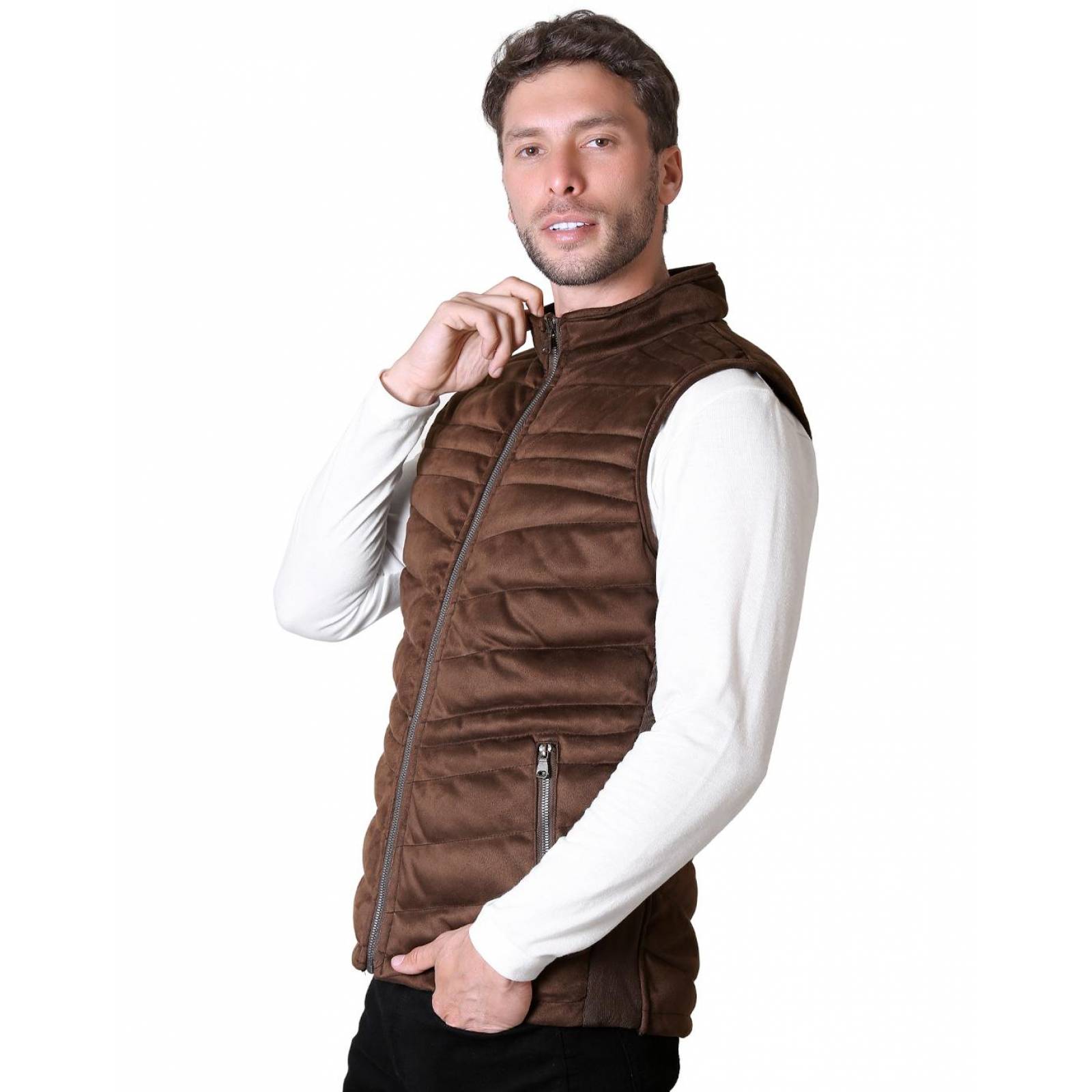 Chaleco Reversible Hombre Café Salvaje Tentación 50704434 