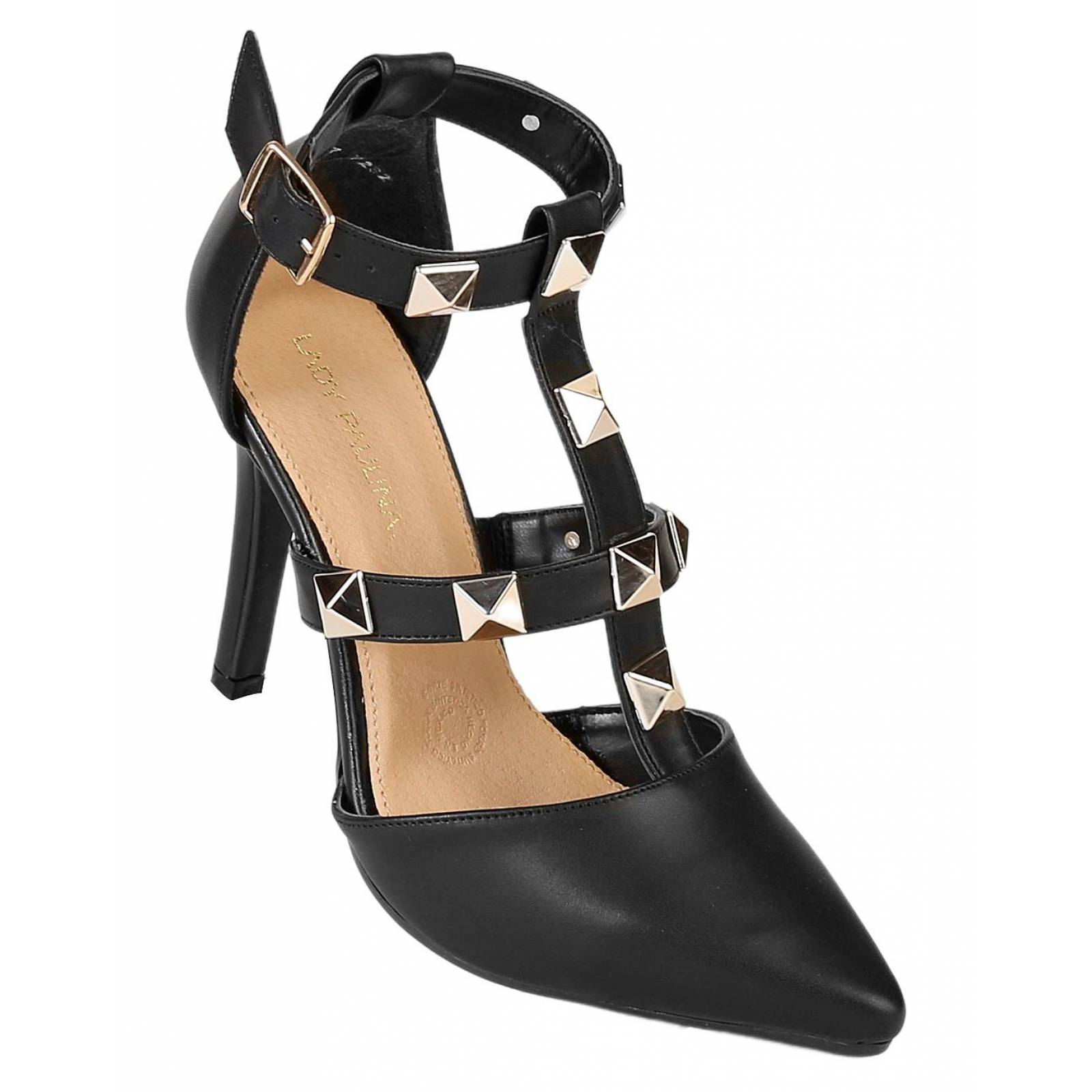 Zapatilla Vestir Mujer Negro Nobuk Lady Paulina 02703704 