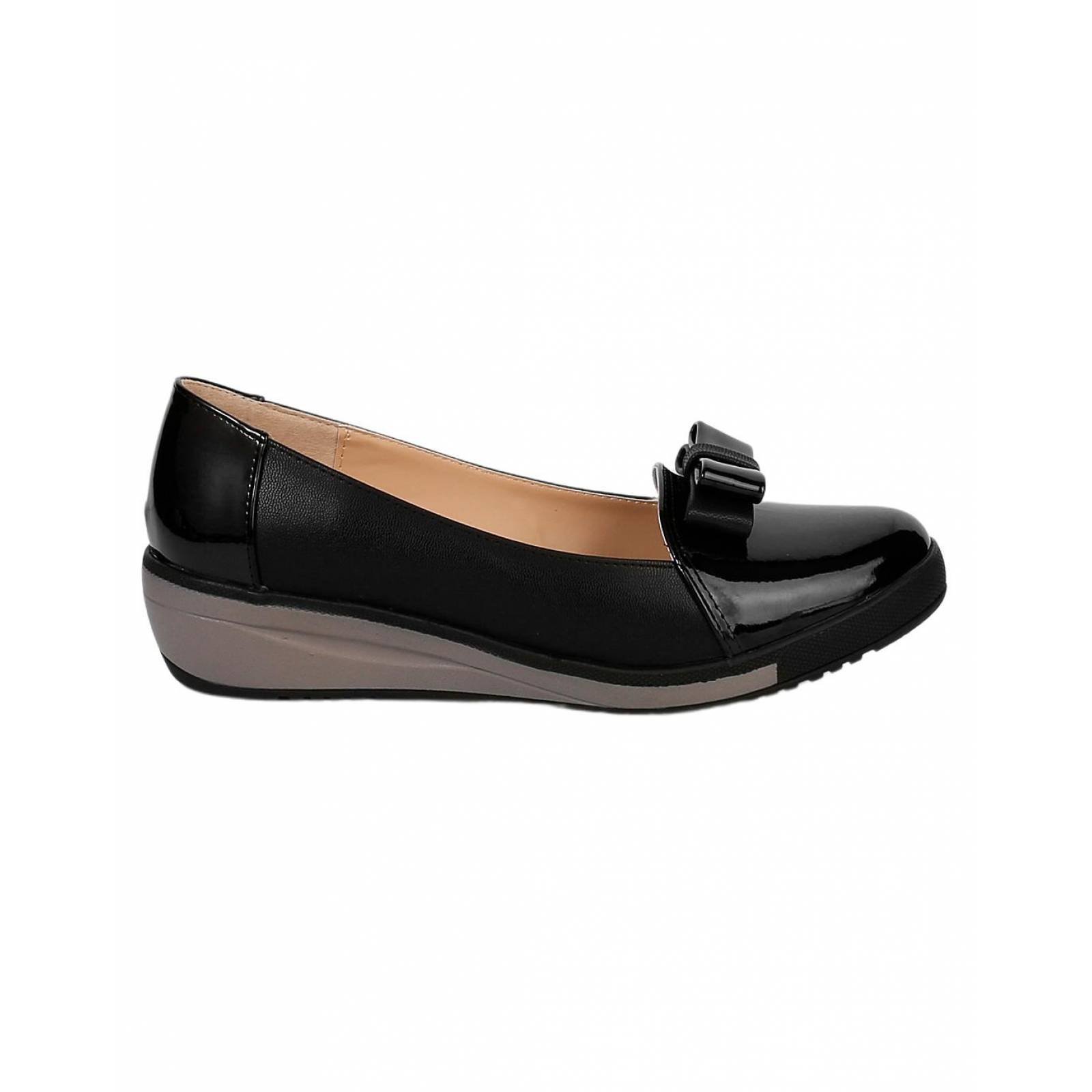 Zapato Casual Mujer Negro Charol Salvaje Tentacion 20203702 