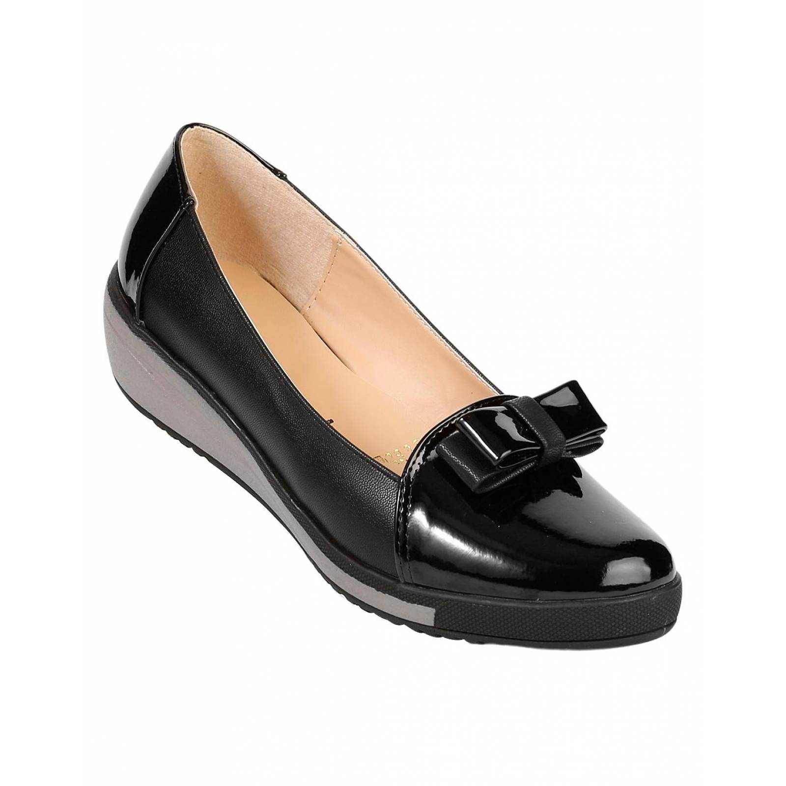 Zapato Casual Mujer Negro Charol Salvaje Tentacion 20203702 