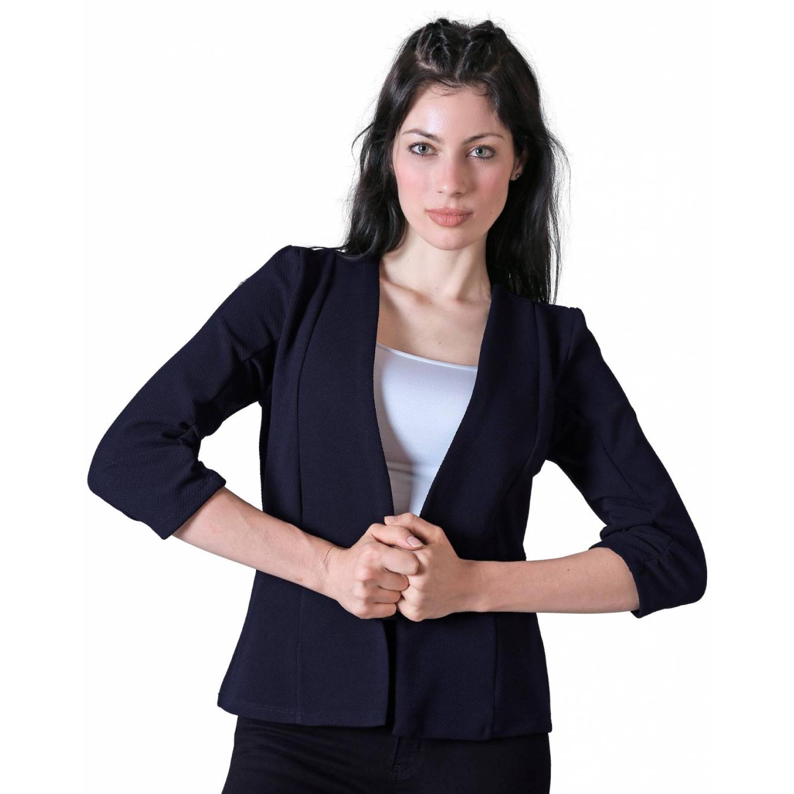 Saco Formal Blazer Mujer Azul Stfashion 50904441 