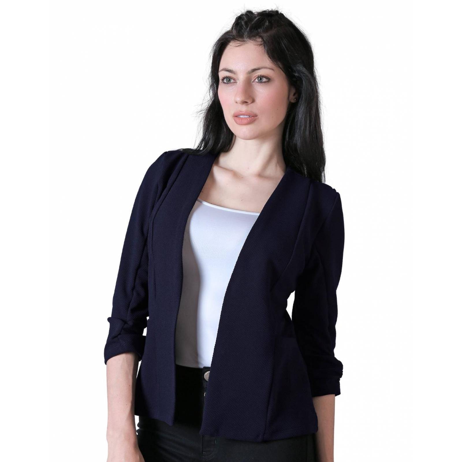 Saco Formal Blazer Mujer Azul Stfashion 50904441 