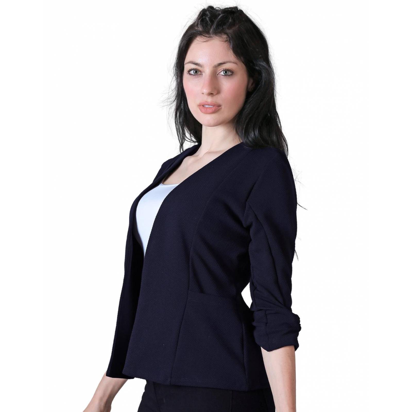Saco Formal Blazer Mujer Azul Stfashion 50904441 