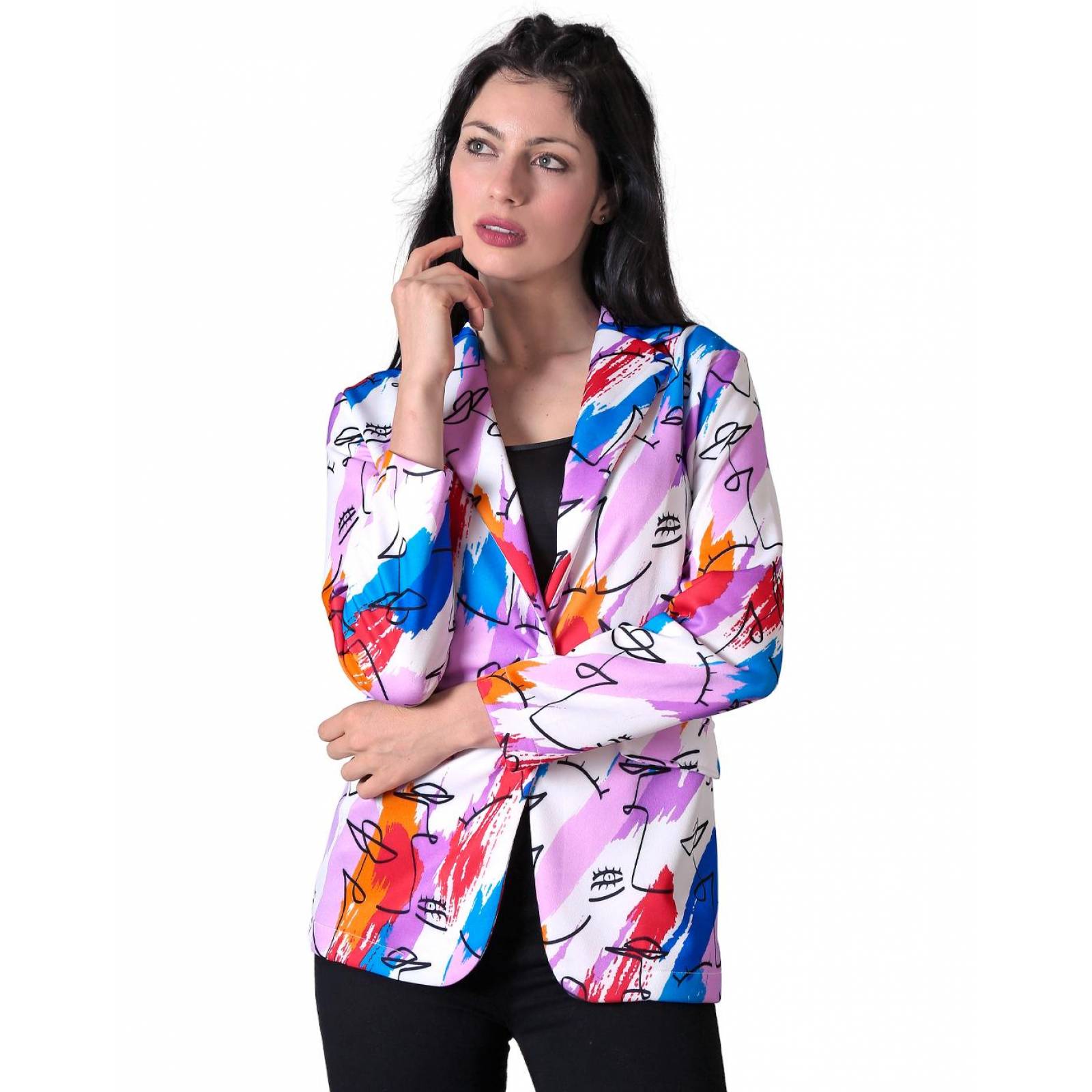Saco Formal Blazer Mujer Multicolor Stfashion 79304409