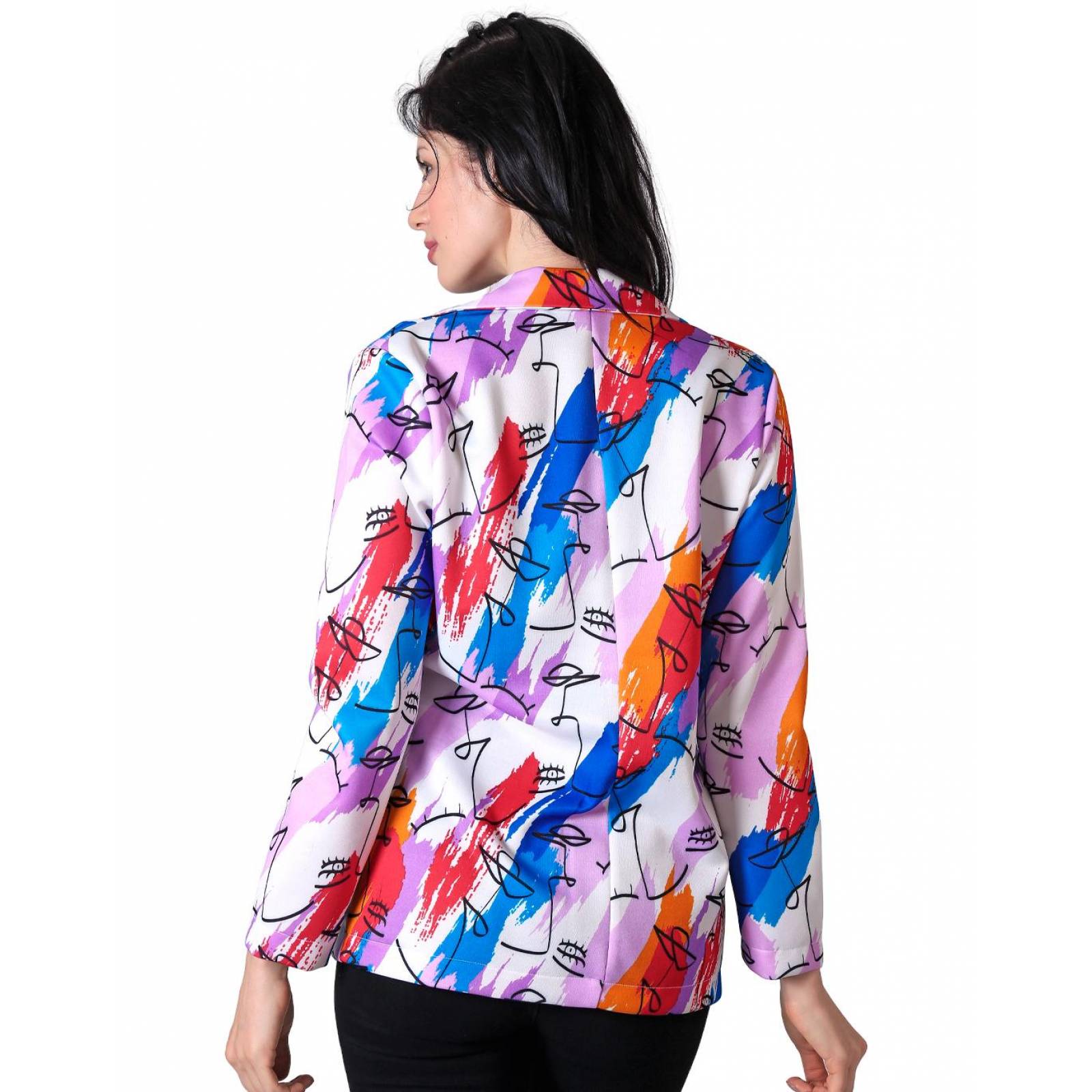 Saco Formal Blazer Mujer Multicolor Stfashion 79304409