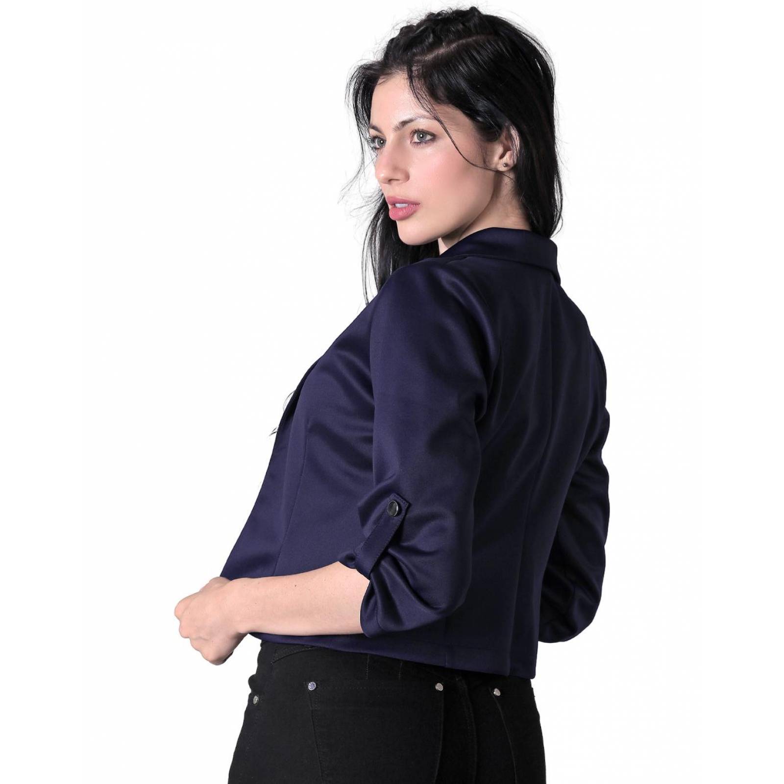 Saco Formal Blazer Mujer Azul Stfashion 79304214