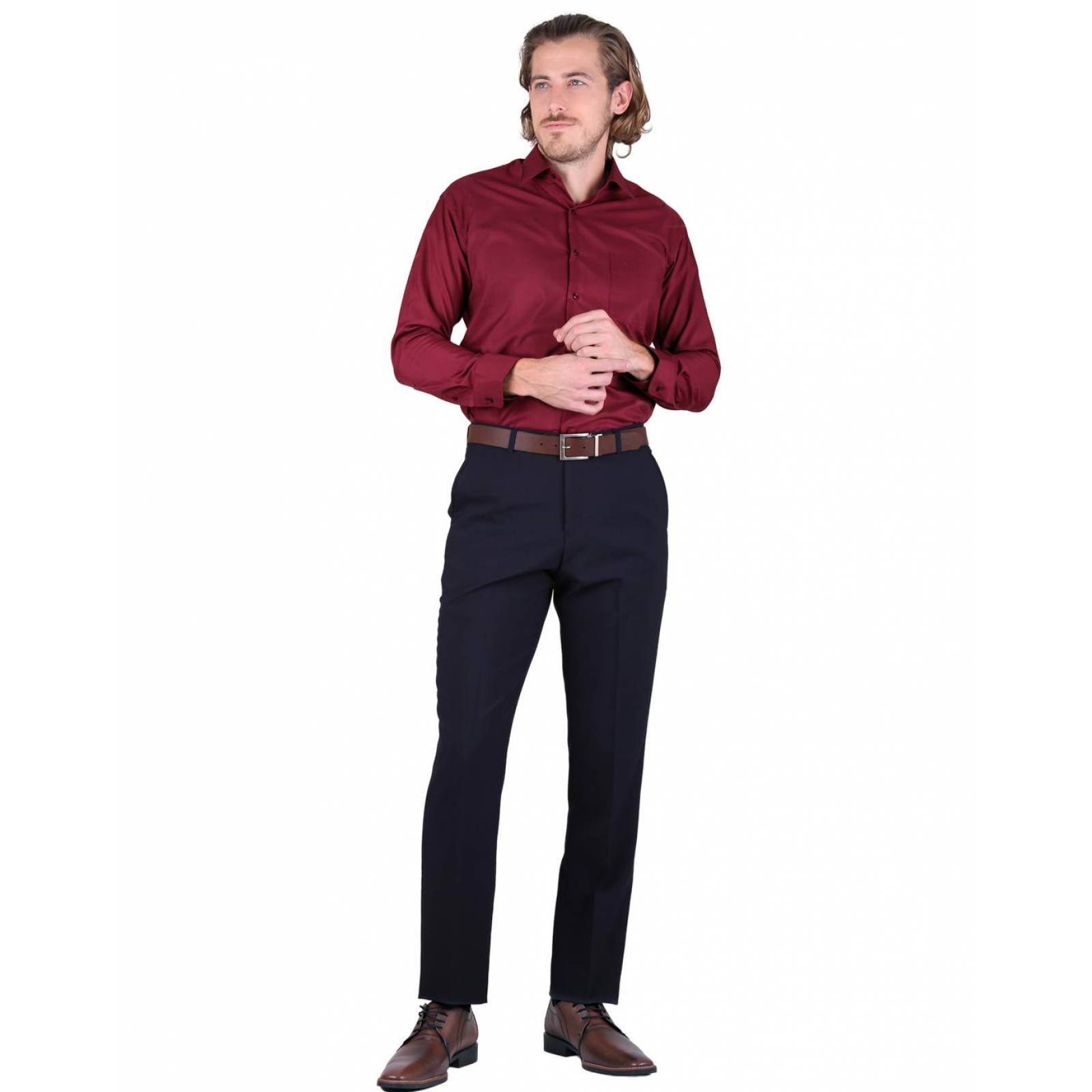 Pantalón Hombre Vestir Azul Yale 66701212 .