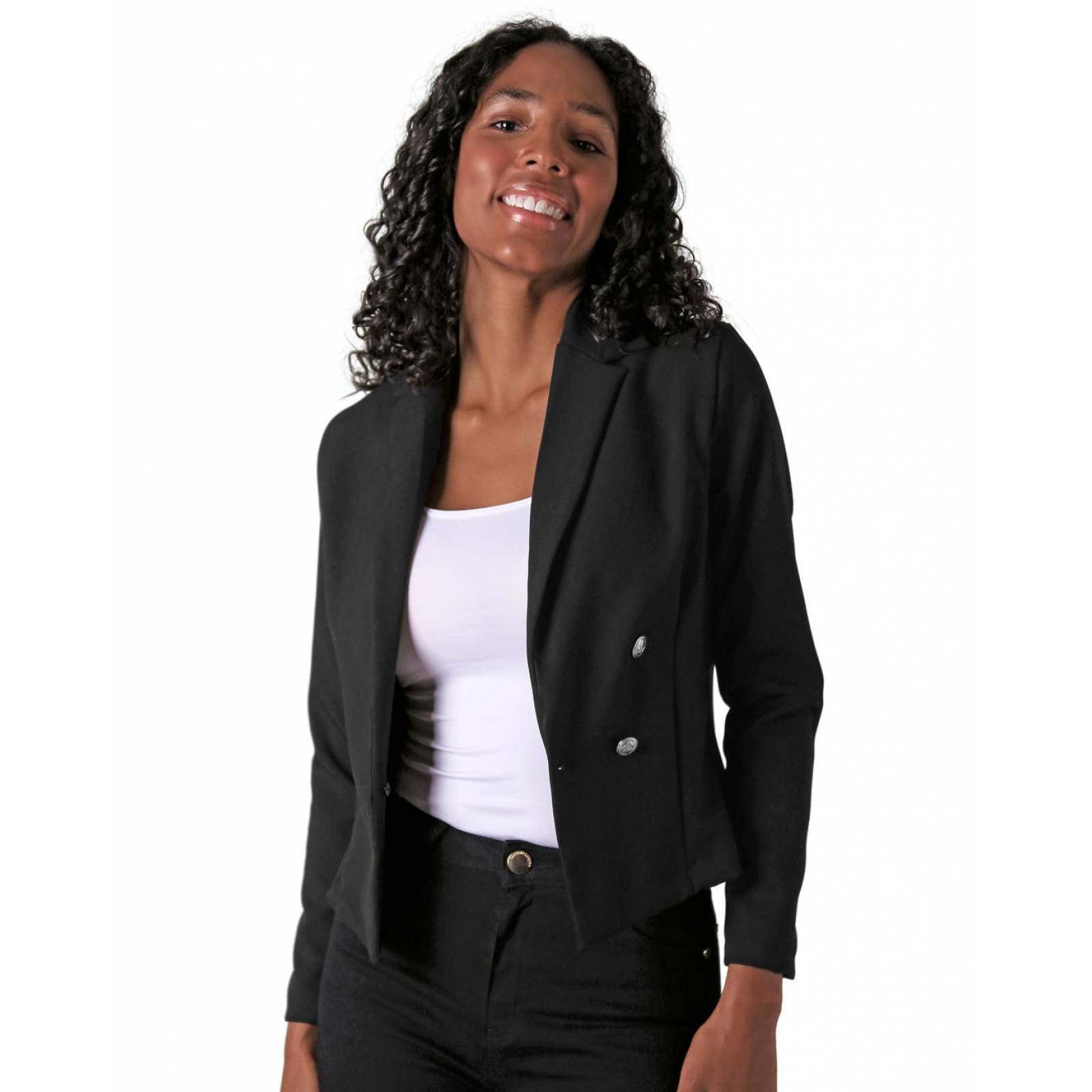 Saco Mujer Formal Blazer Negro Stfashion 79304229