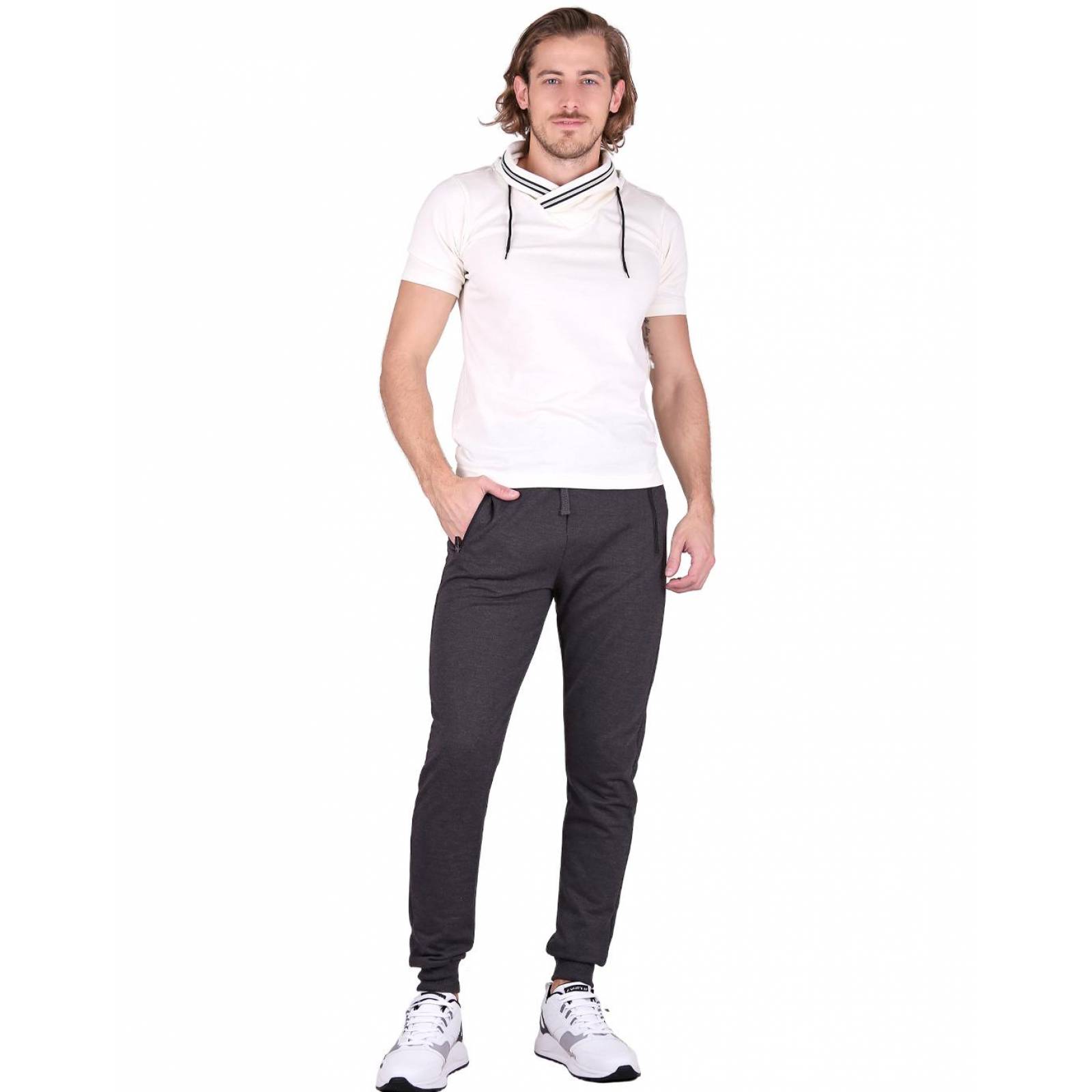 Pants Hombre Jogger Gris G.American 71603447 