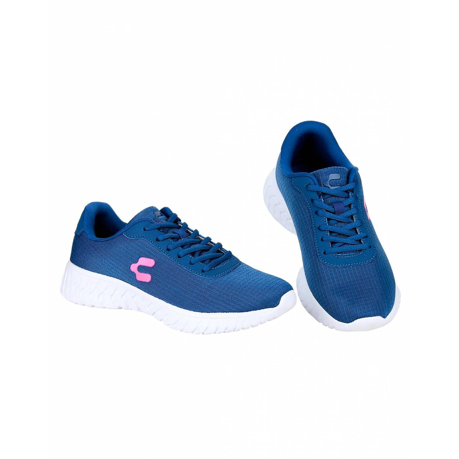 Tenis Moda Mujer Azul Textil Charly 02303703 