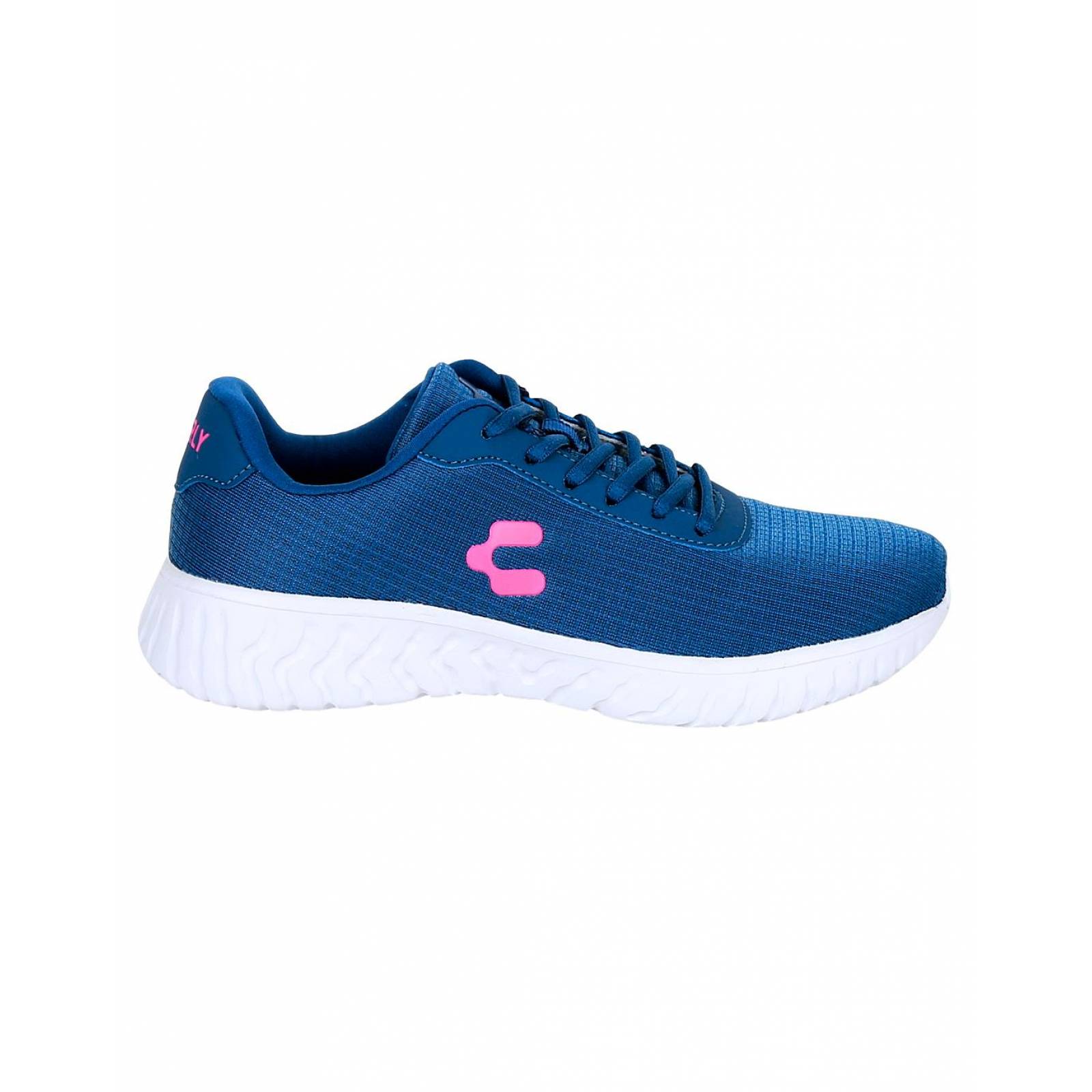 Tenis Moda Mujer Azul Textil Charly 02303703 