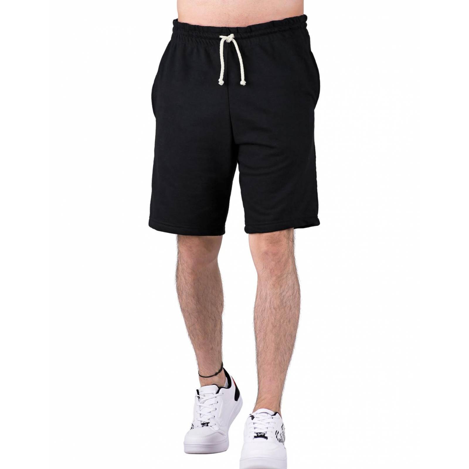 Bermuda Hombre Deportivo Recto Negro Optima 56503850